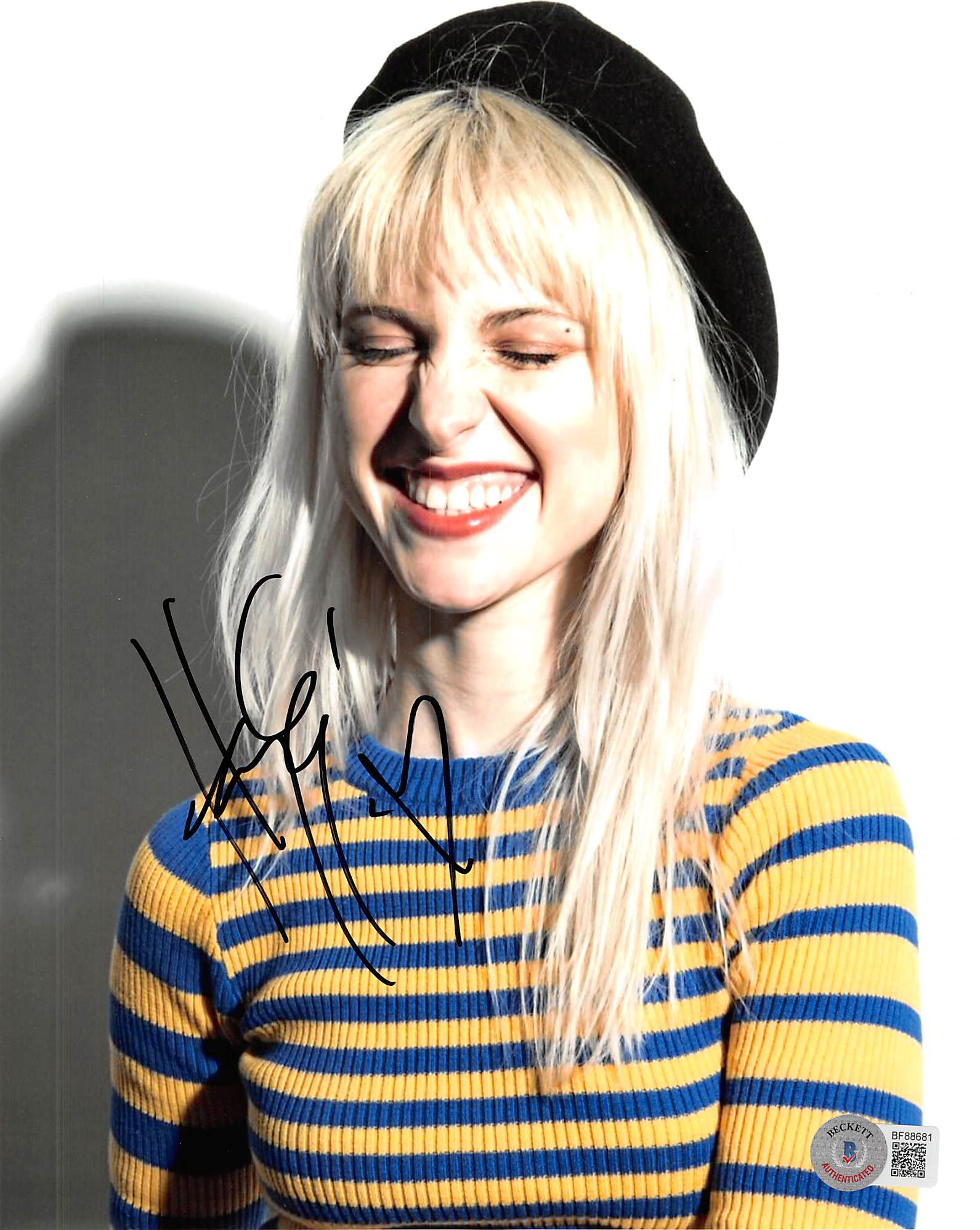Hayley Williams Paramore Authentic Signed 8x10 Photo Autographed BAS #BF88681