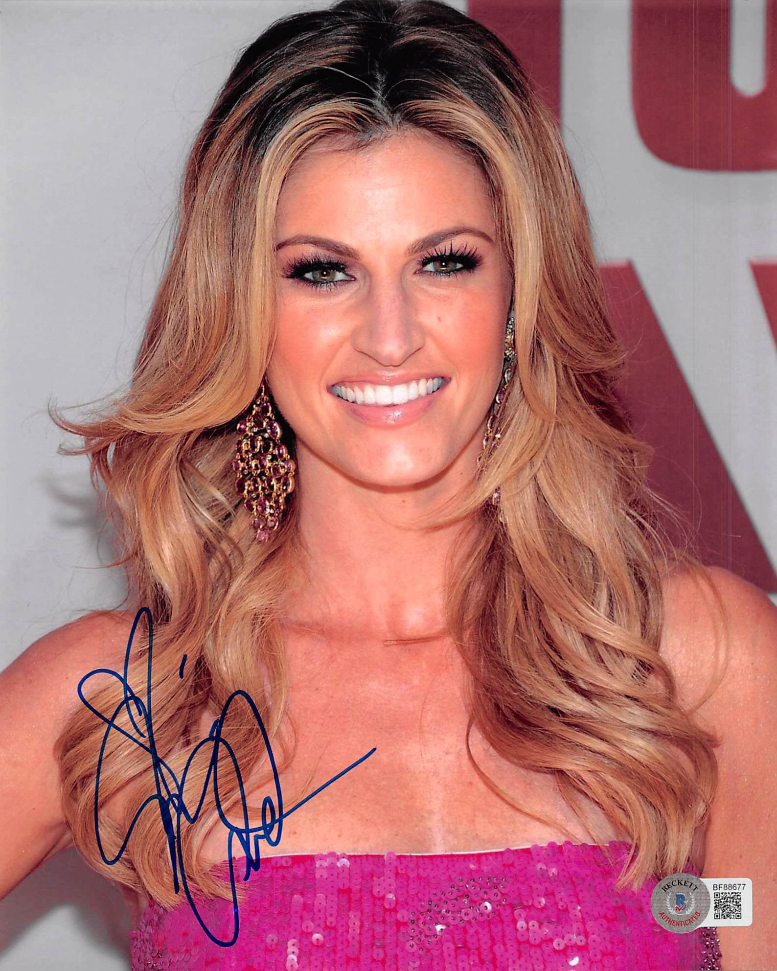 Erin Andrews ESPN Authentic Signed 8x10 Photo Autographed BAS #BF88677