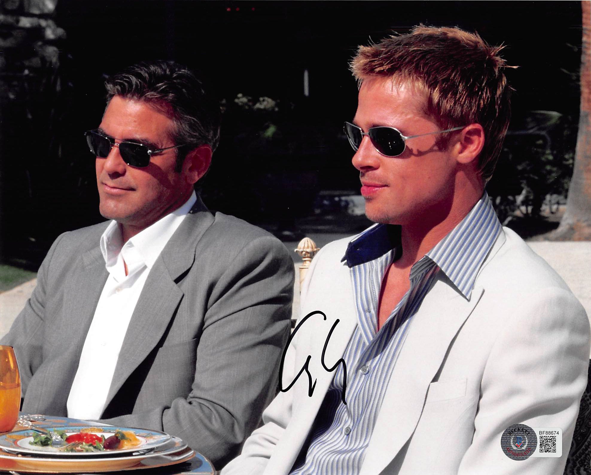 George Clooney Ocean's 11 Authentic Signed 8x10 Photo Autographed BAS #BF88674