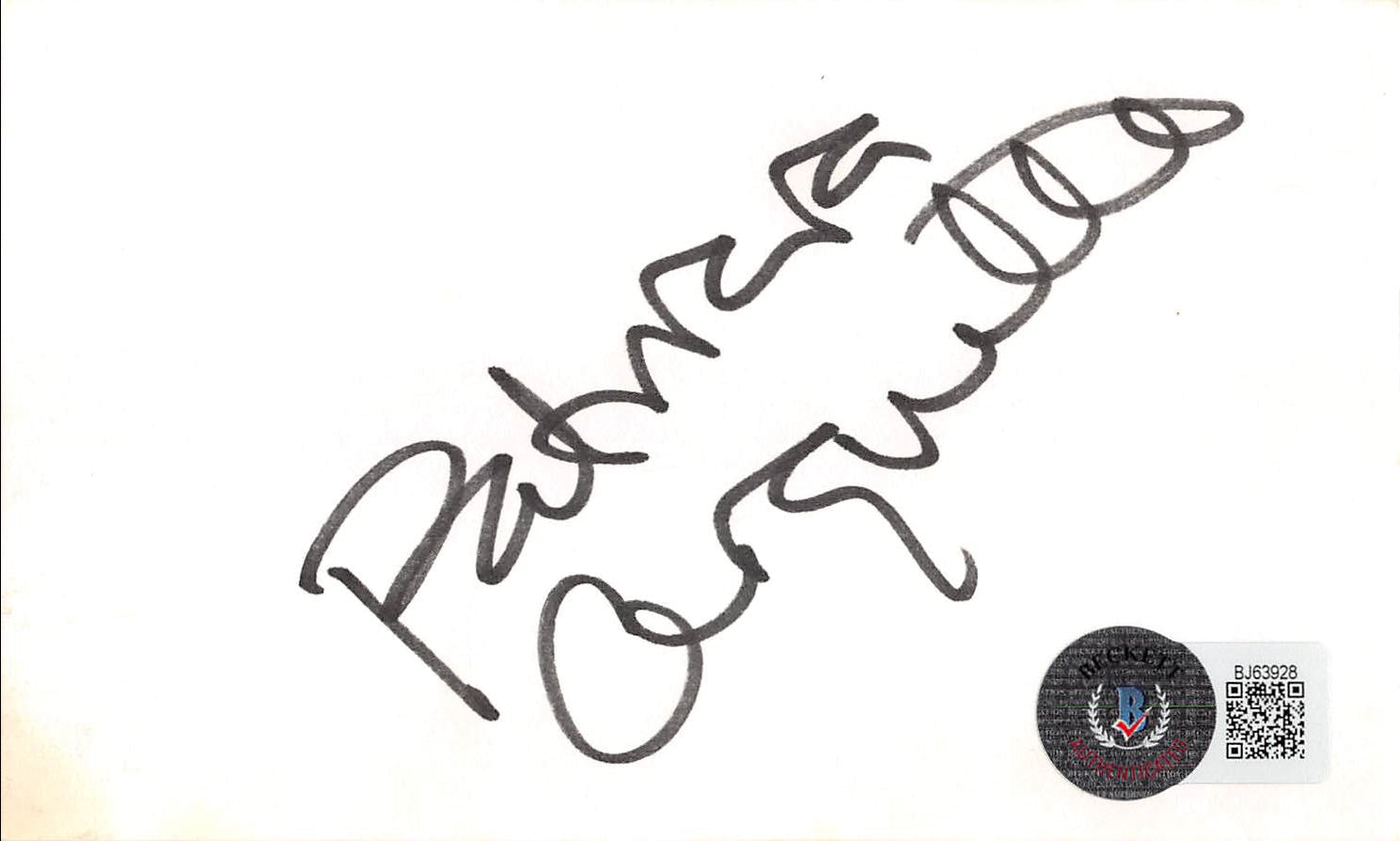 Patricia Arquette Medium Authentic Signed 3x5 Index Card BAS #BJ63928