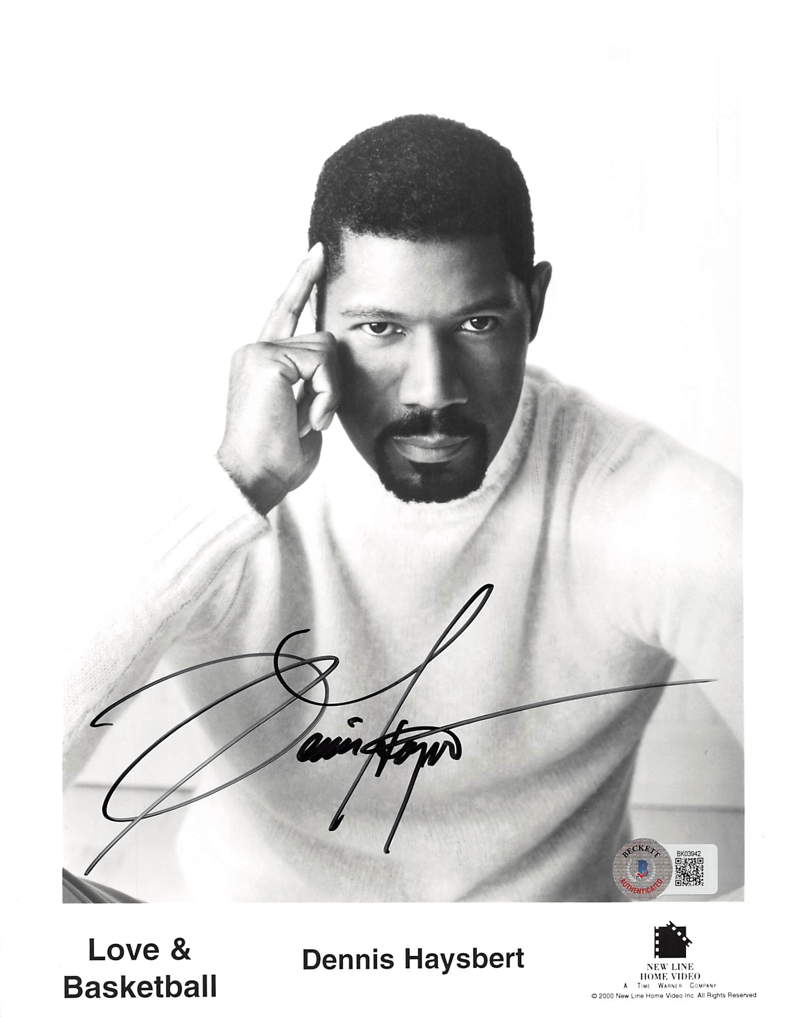 Dennis Haysbert Love & Basketball Authentic Signed 8x10 Photo BAS #BK03942