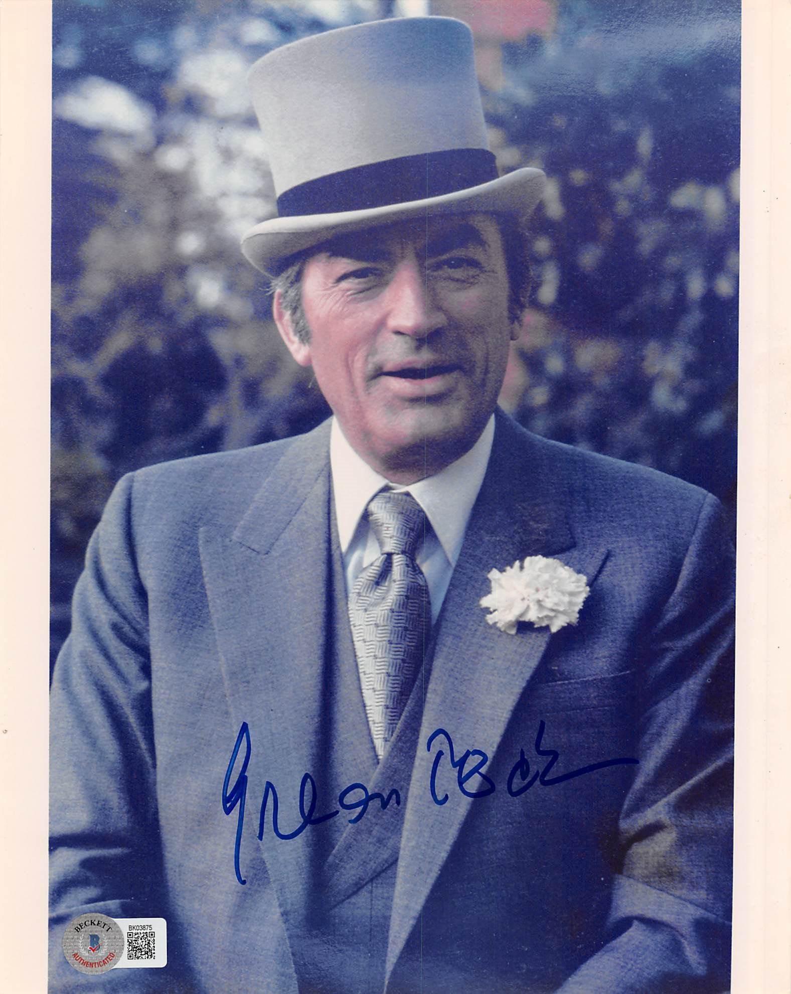 Gregory Peck The Omen Authentic Signed 8x10 Photo Autographed BAS #BK03875