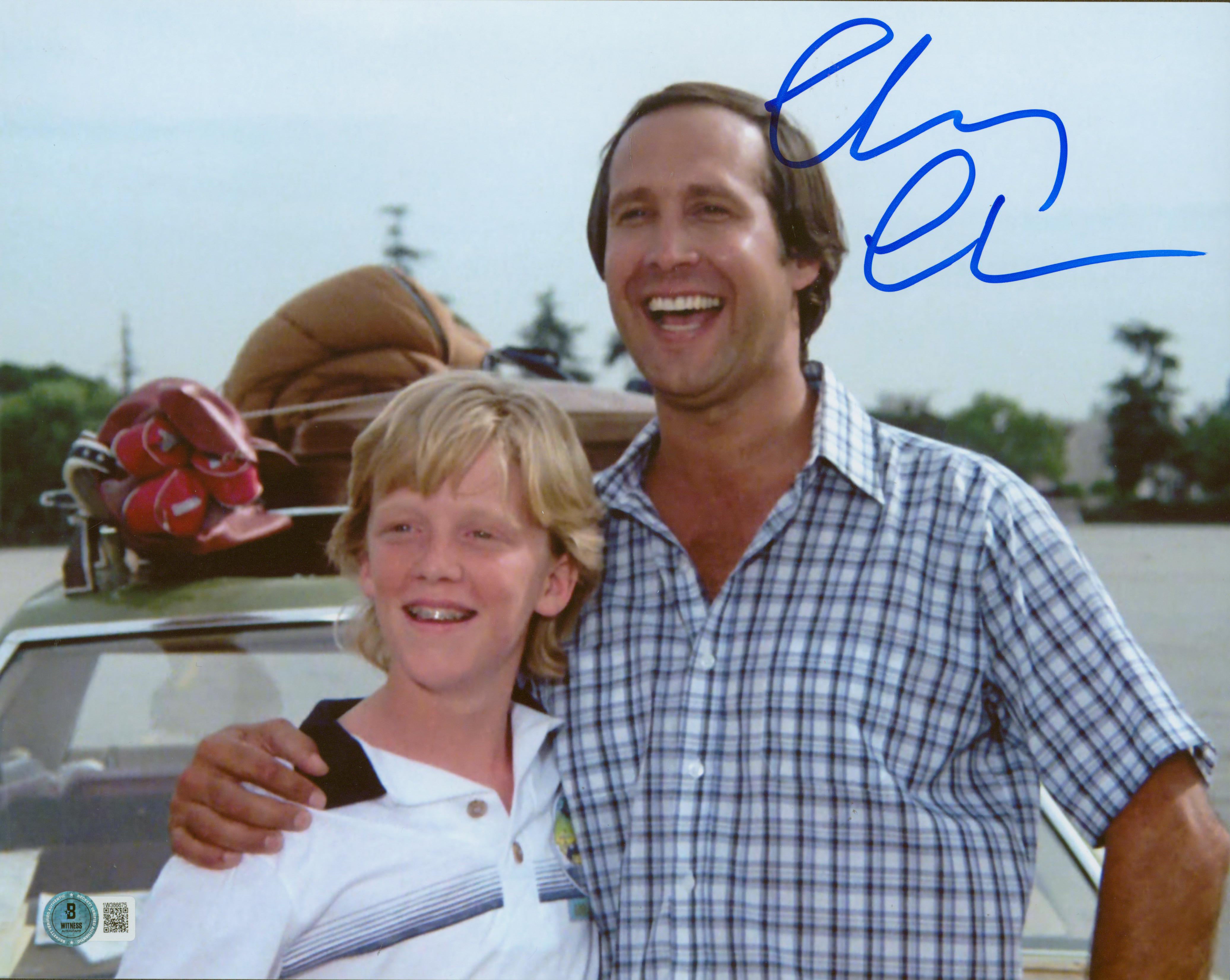 Chevy Chase Vacation Signed 11x14 Horizontal Photo w/ Rusty BAS Witnessed