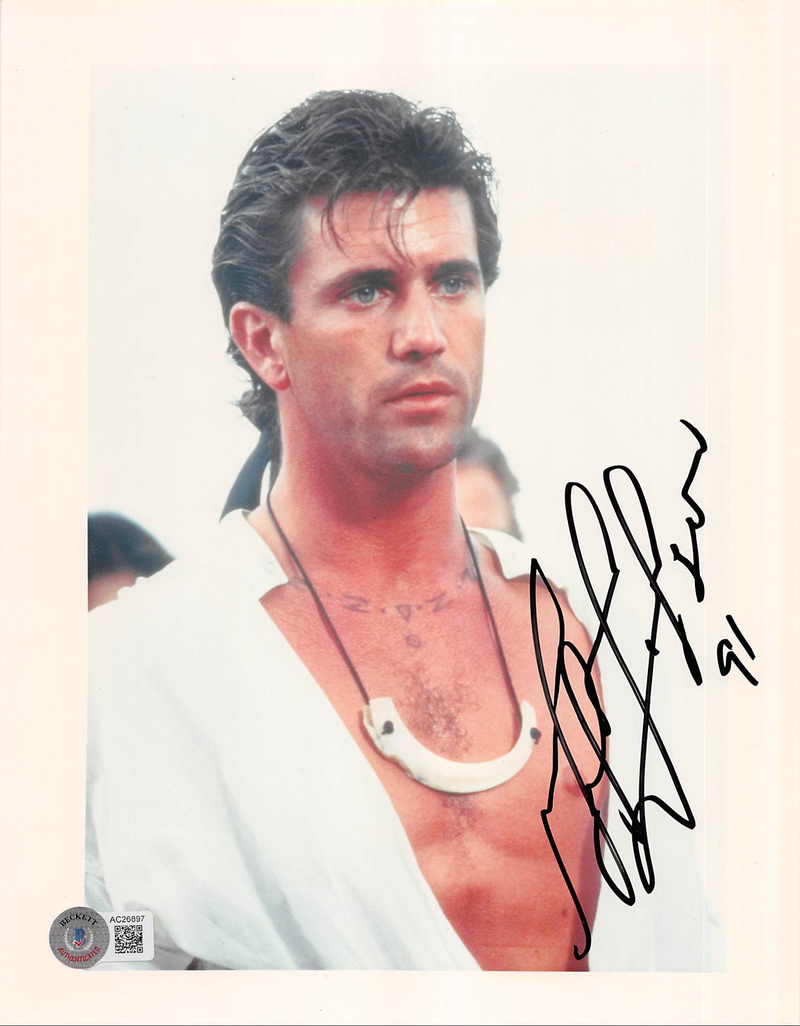 Mel Gibson The Bounty Authentic Signed 8x10 Photo Autographed BAS #AC26897