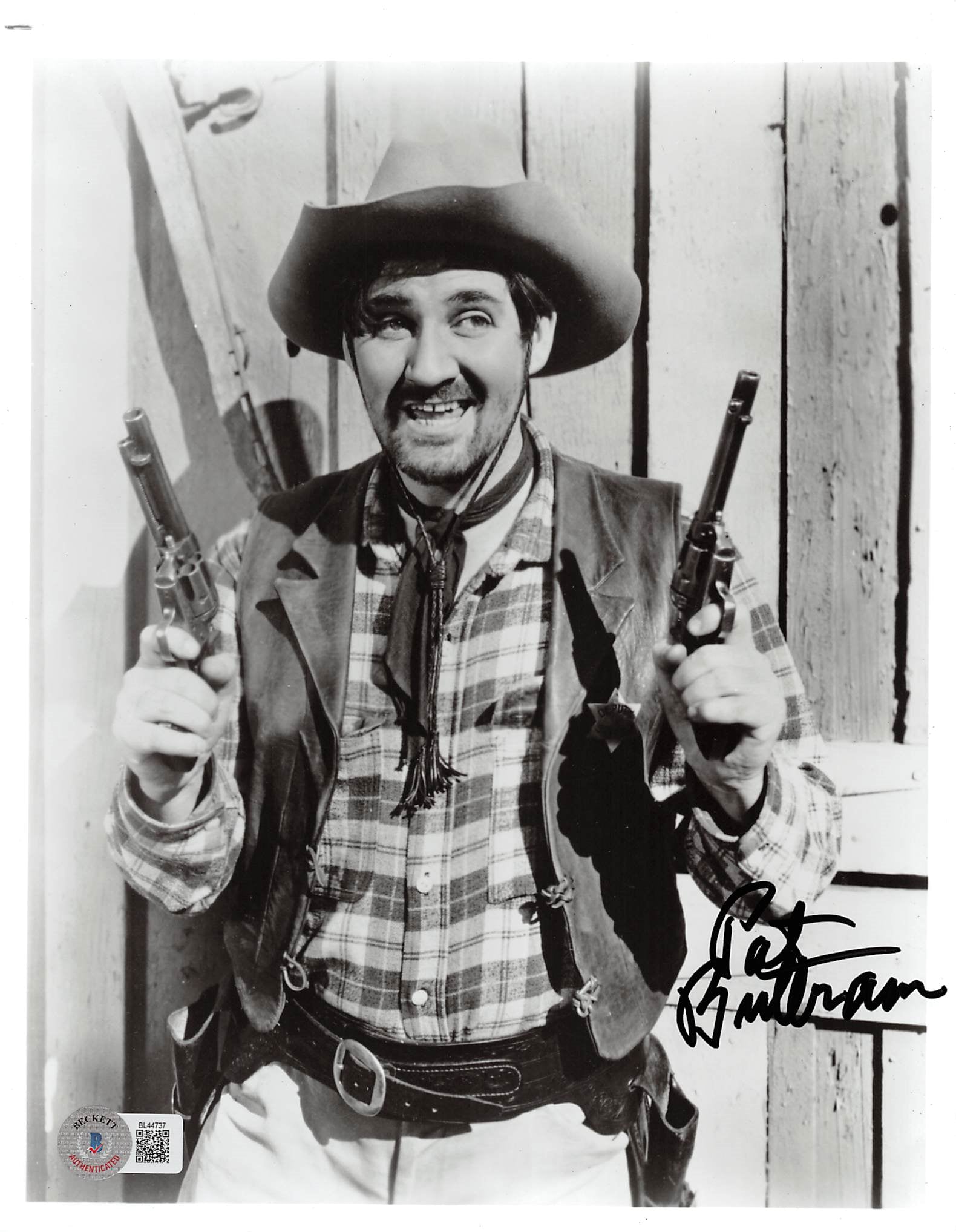 Pat Buttram Beyond the Purple Hills Authentic Signed 8x10 Photo BAS #BL44737