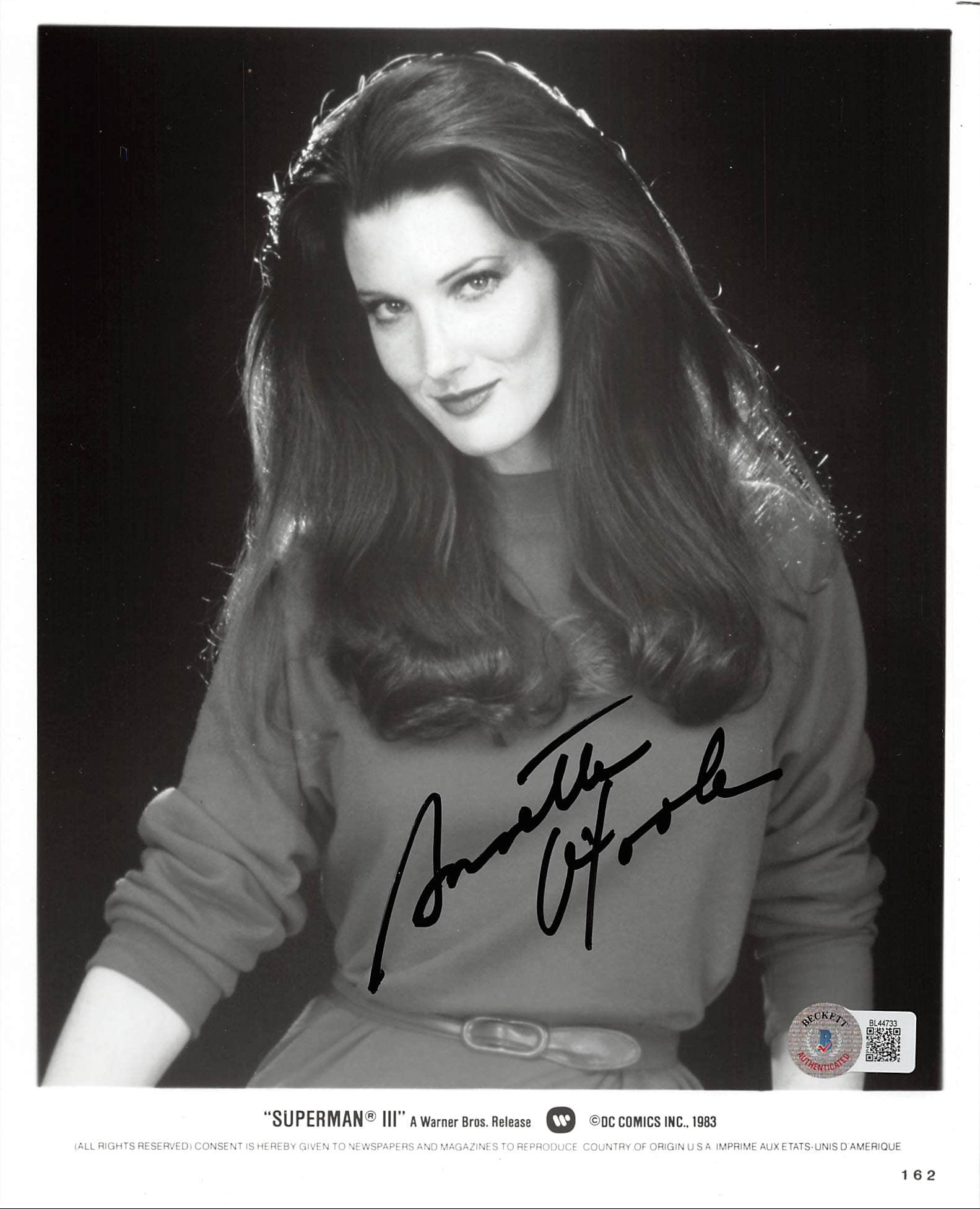 Annette O'Toole Superman III Authentic Signed 8x10 Photo BAS #BL44733