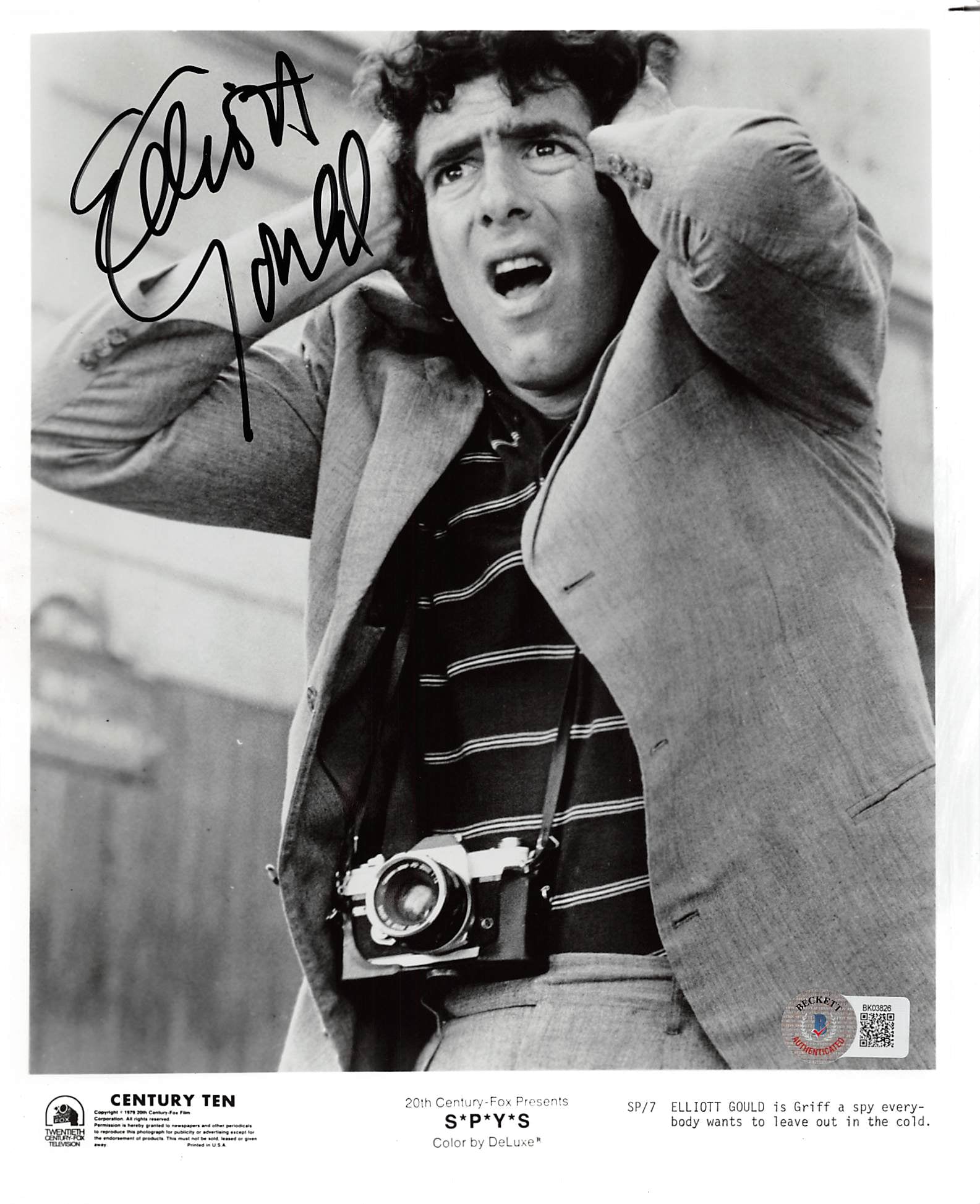 Elliott Gould S*P*Y*S Authentic Signed 8x10 Photo Autographed BAS #BK03826