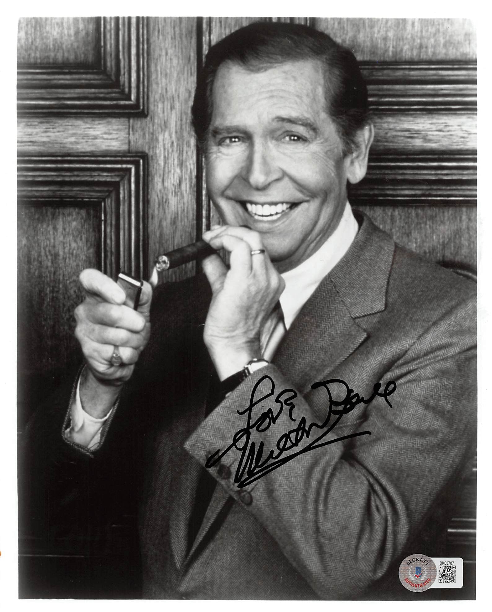 Milton Berle The Milton Berle Show "Love" Signed 8x10 Photo BAS #BK03787