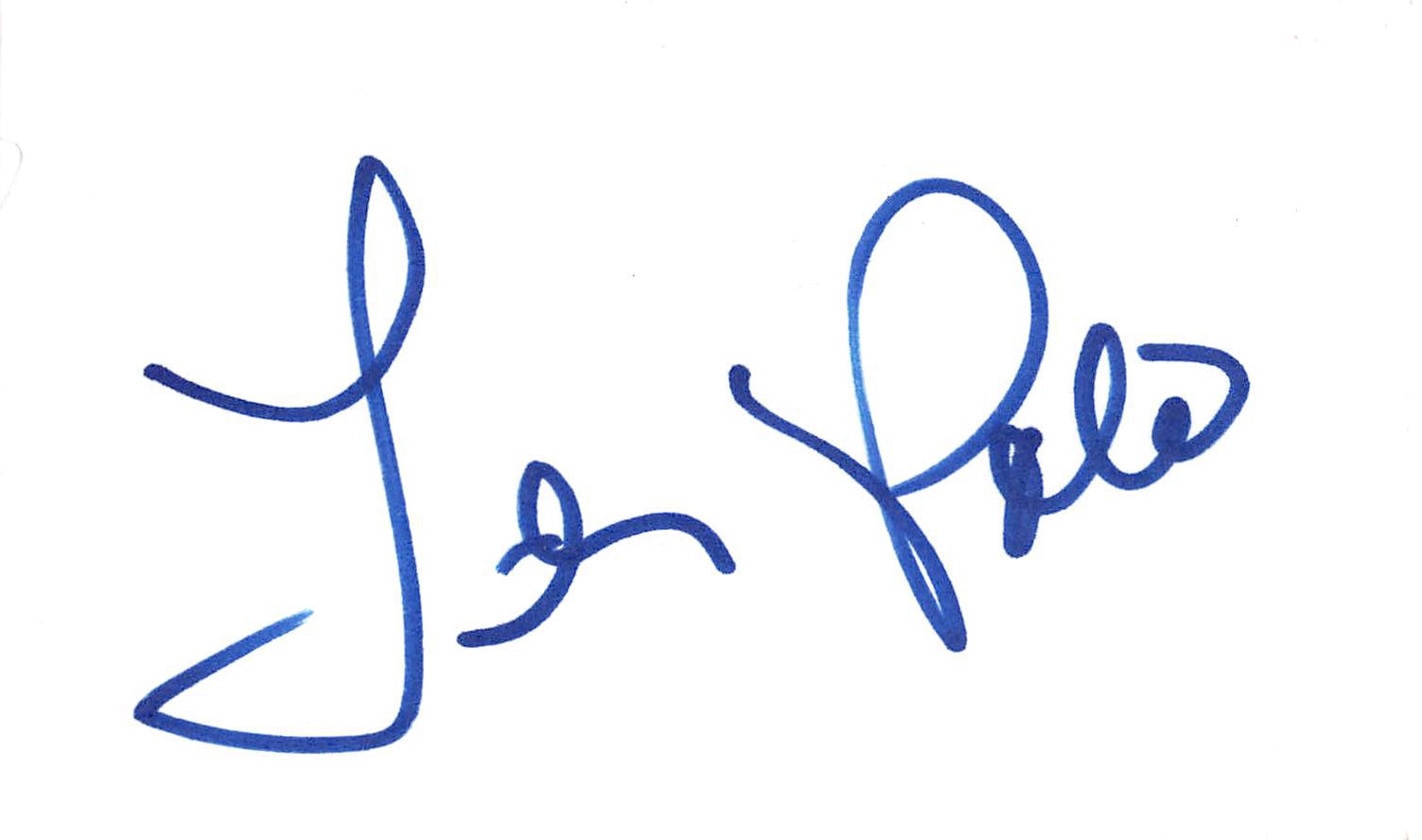 Teri Polo Meet the Fockers Authentic Signed 3x5 Index Card BAS #BL96213