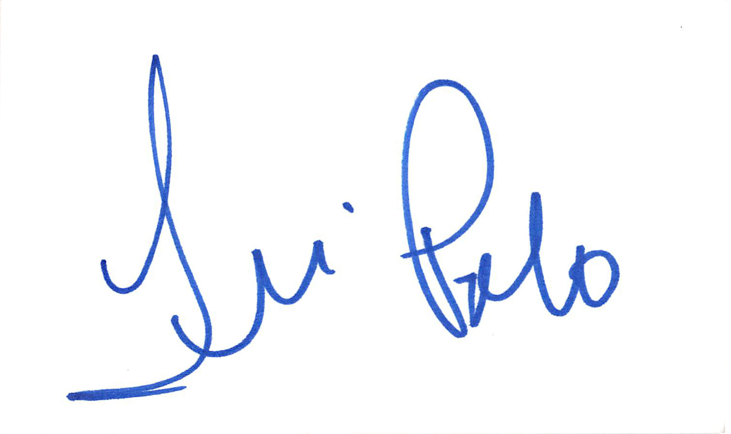 Teri Polo Meet the Fockers Authentic Signed 3x5 Index Card BAS #BL96214