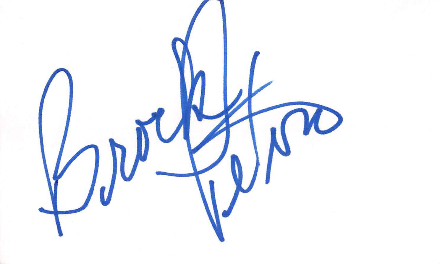 Brock Peters Star Trek VI Authentic Signed 3x5 Index Card BAS #BL96219