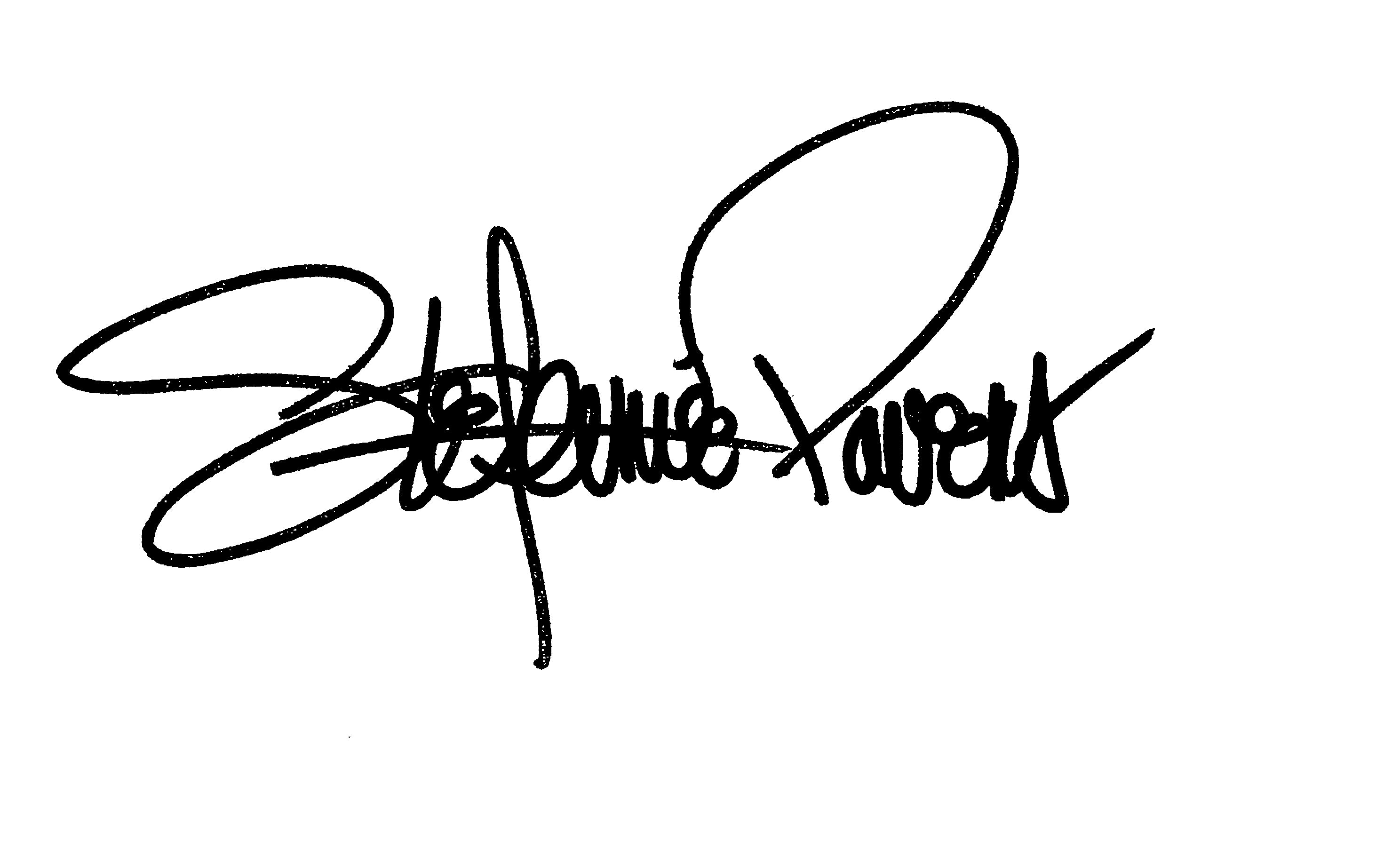 Stefanie Powers Hart to Hart Authentic Signed 3x5 Index Card BAS #BL96225