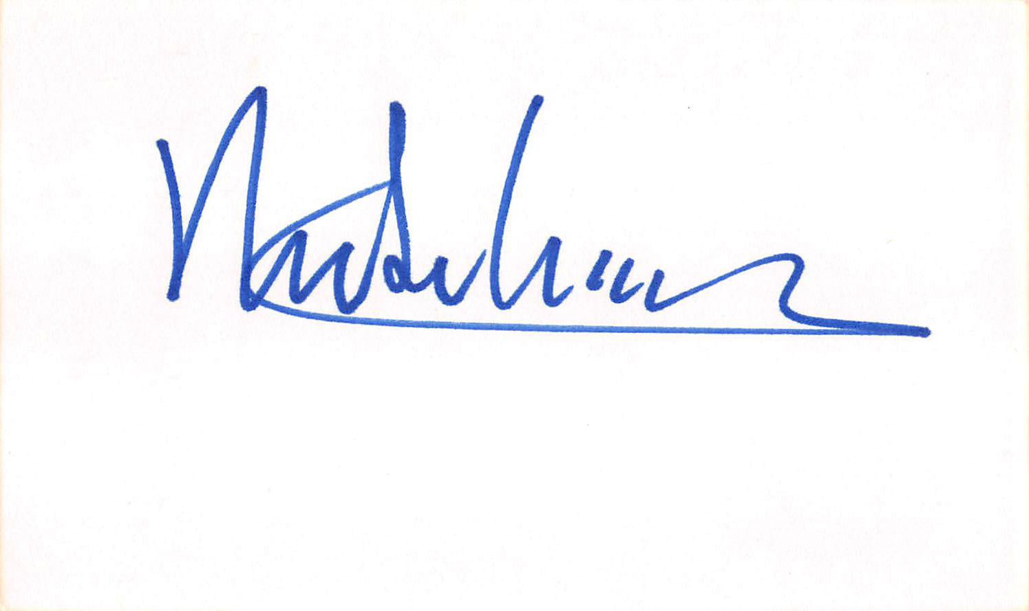 Mike Nichols The Graduate Authentic Signed 3x5 Index Card BAS #BL96244