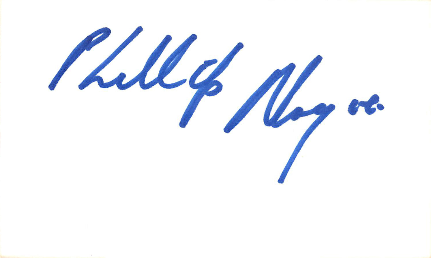 Phillip Noyce The Giver Authentic Signed 3x5 Index Card Autographed BAS #BL96253