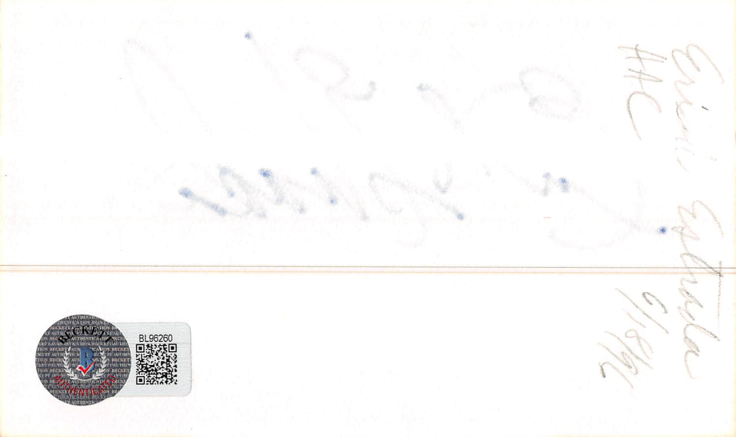 Erik Estrada CHiPS Authentic Signed 3x5 Index Card Autographed BAS #BL96260
