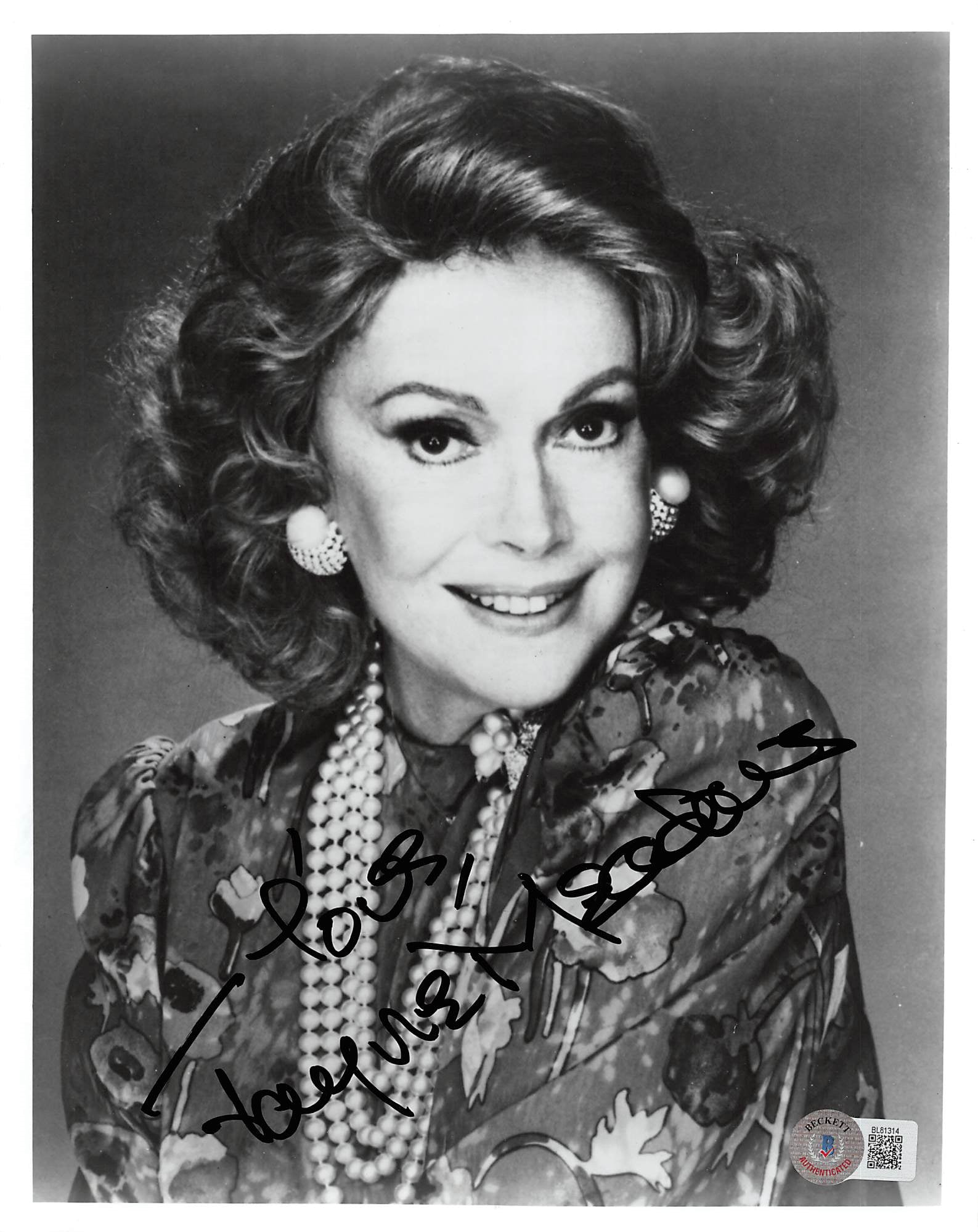 Jayne Meadows It's Not Easy "Love" Signed 8x10 Photo Autographed BAS #BL81314