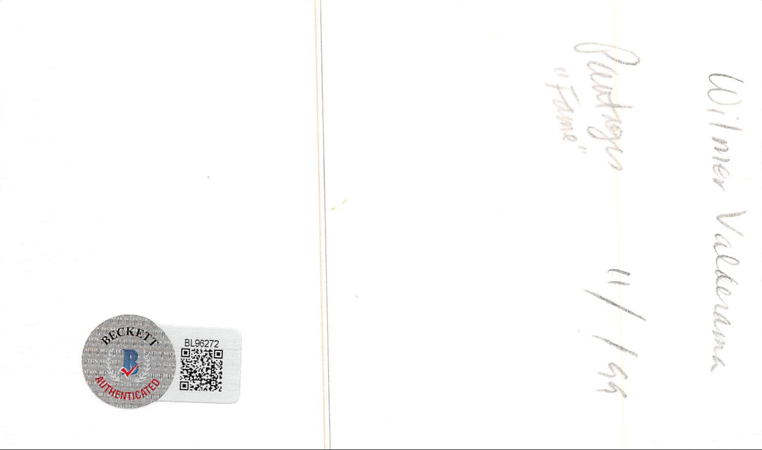 Wilmer Valderrama That 70's Show Authentic Signed 3x5 Index Card BAS #BL96272