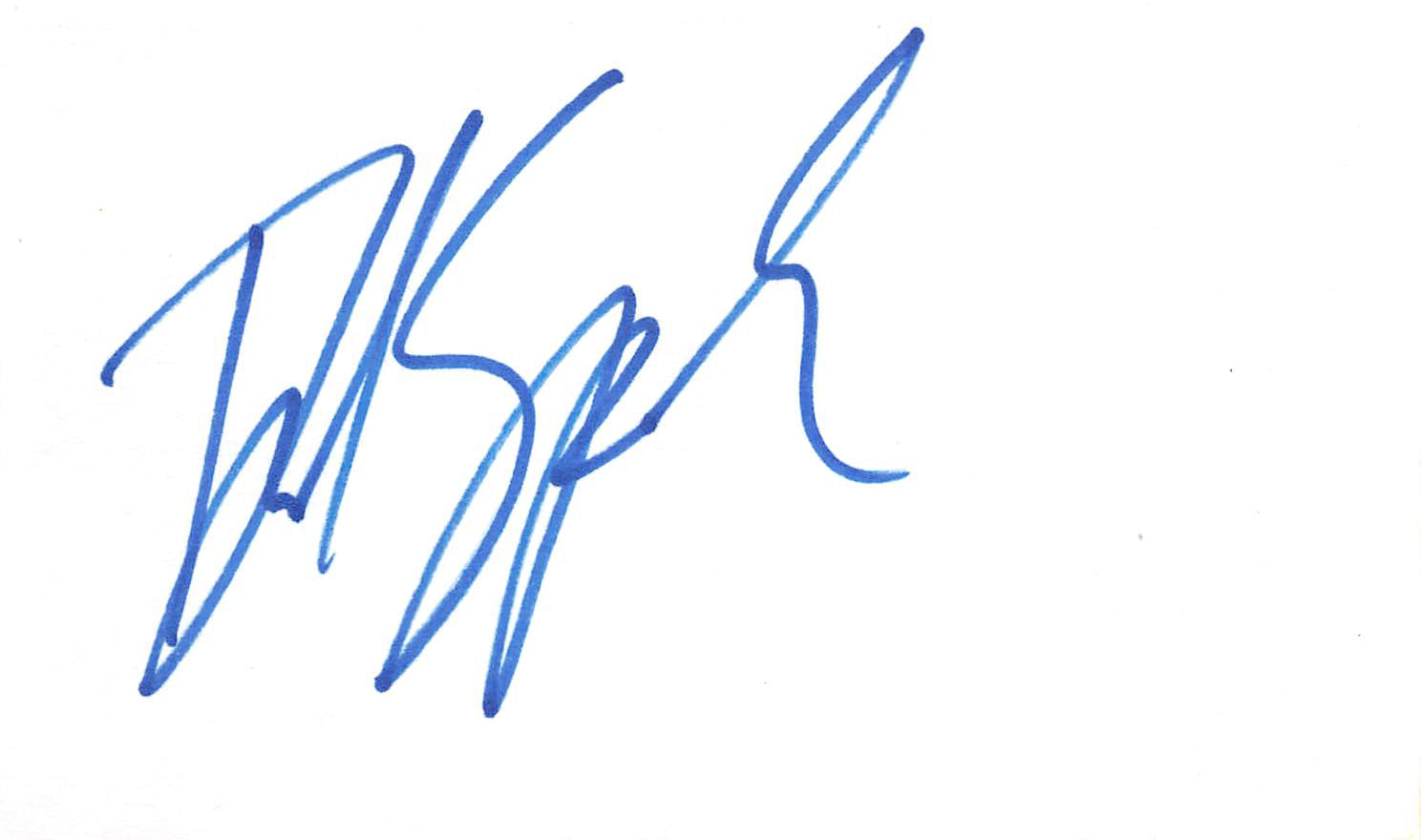 David Spade Joe Dirt Authentic Signed 3x5 Index Card Autographed BAS #BL96310