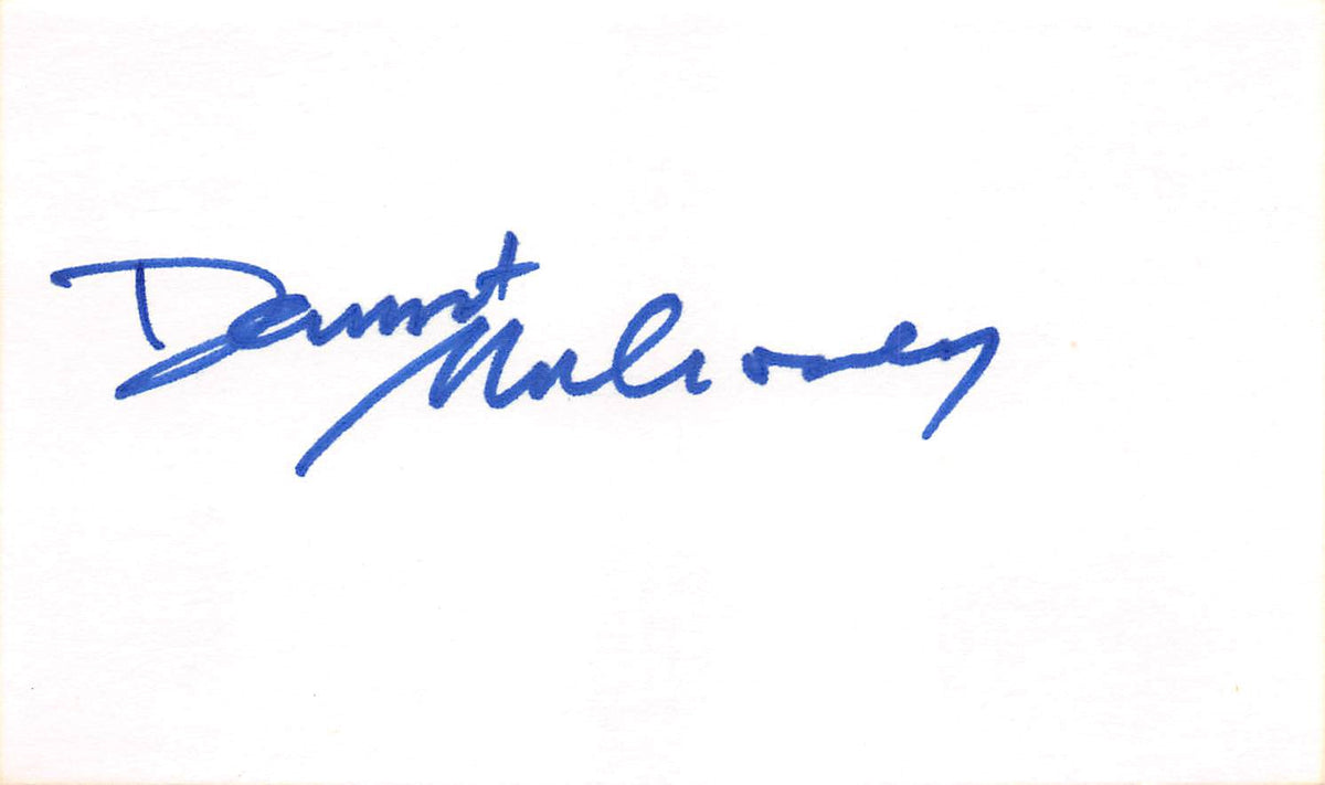 Dermot Mulroney My Best Friend's Wedding Signed 3x5 Index Card BAS #BL96318