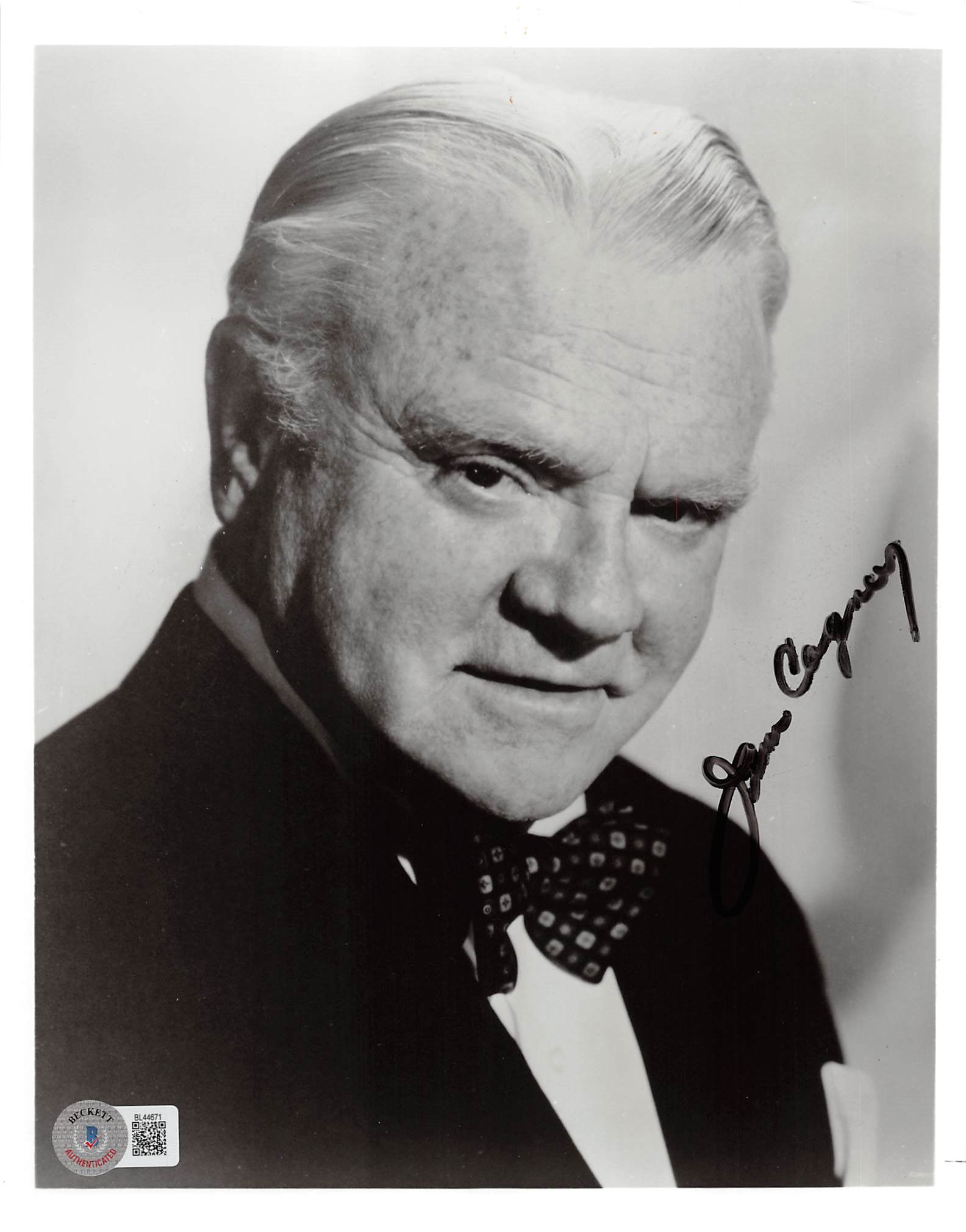 James Cagney Yankee Doodle Dandy Authentic Signed 8x10 Photo BAS #BL44671