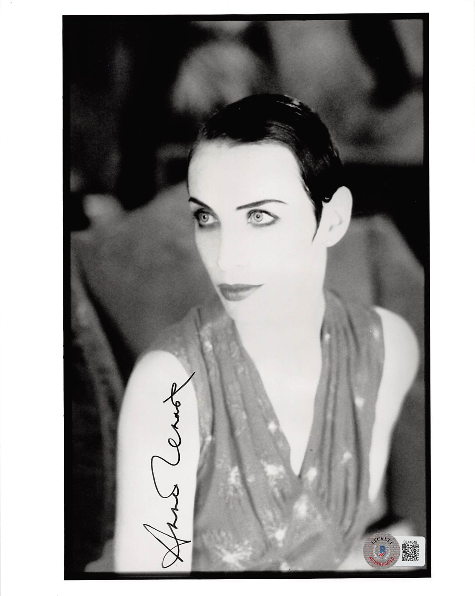 Annie Lennox Authentic Signed 8x10 Black & White Photo Autographed BAS #BL44649