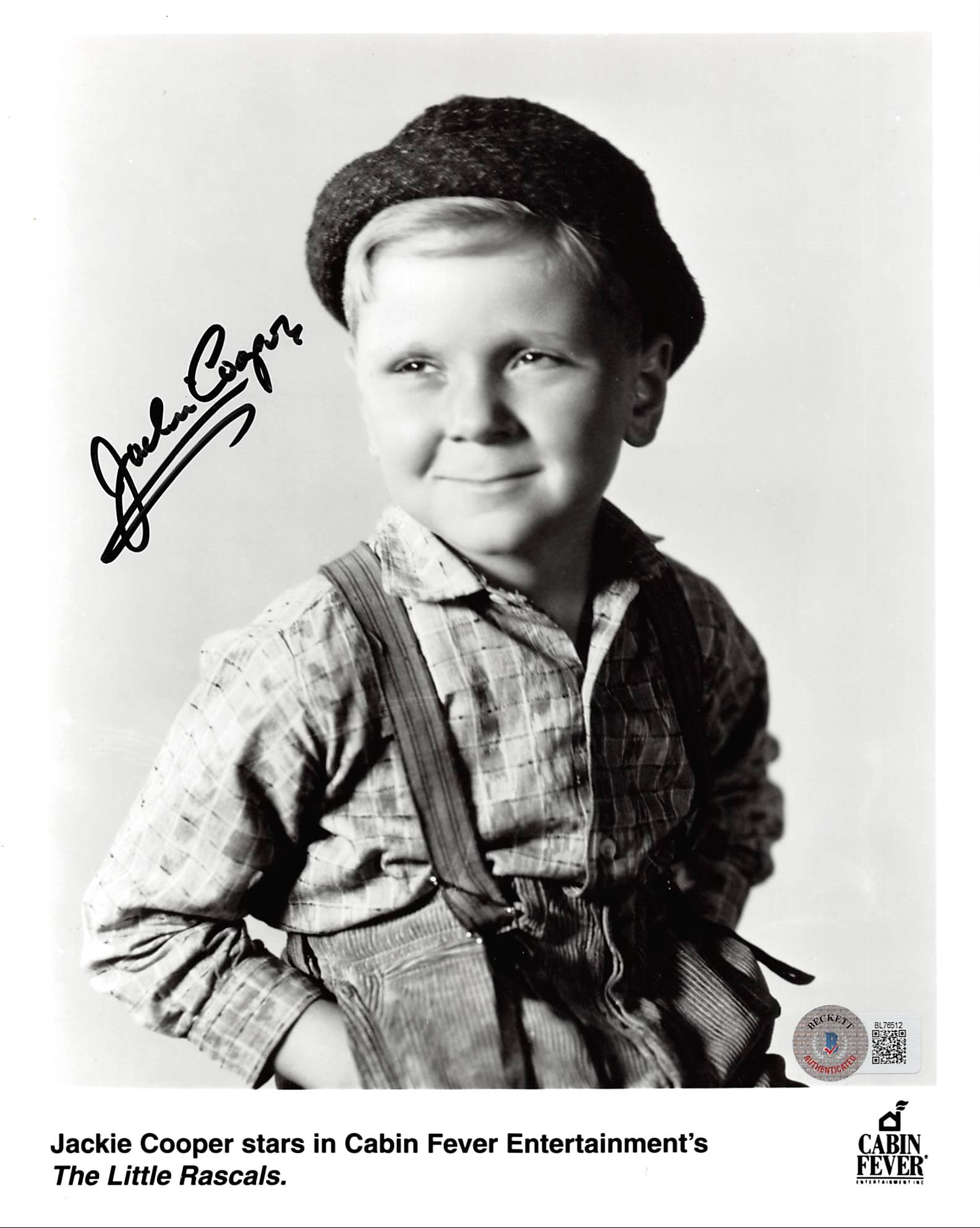 Jackie Cooper The Little Rascals Authentic Signed 8x10 Photo BAS #BL76512