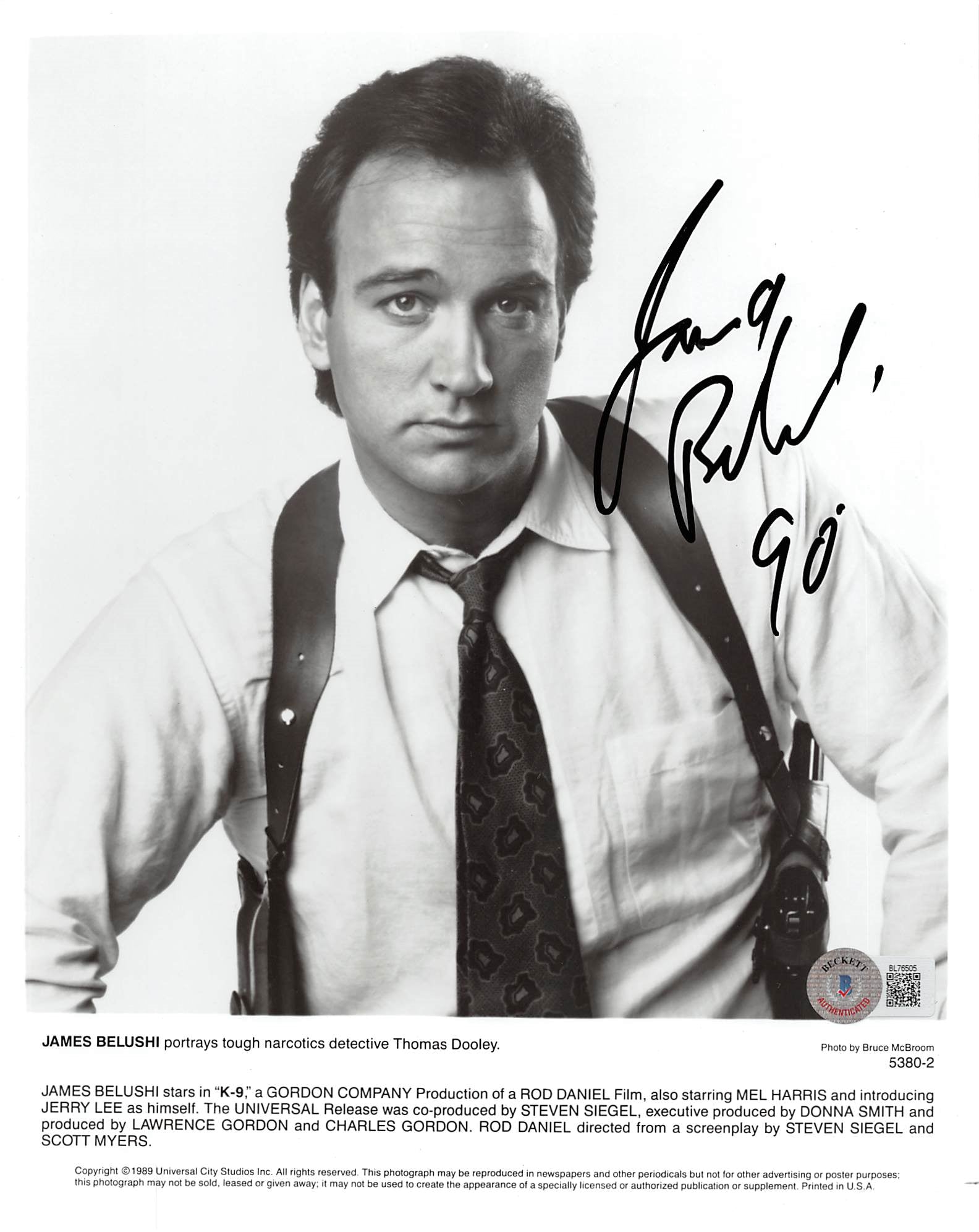 Jim Belushi K-9 Authentic Signed 8x10 Photo Autographed BAS #BL76505