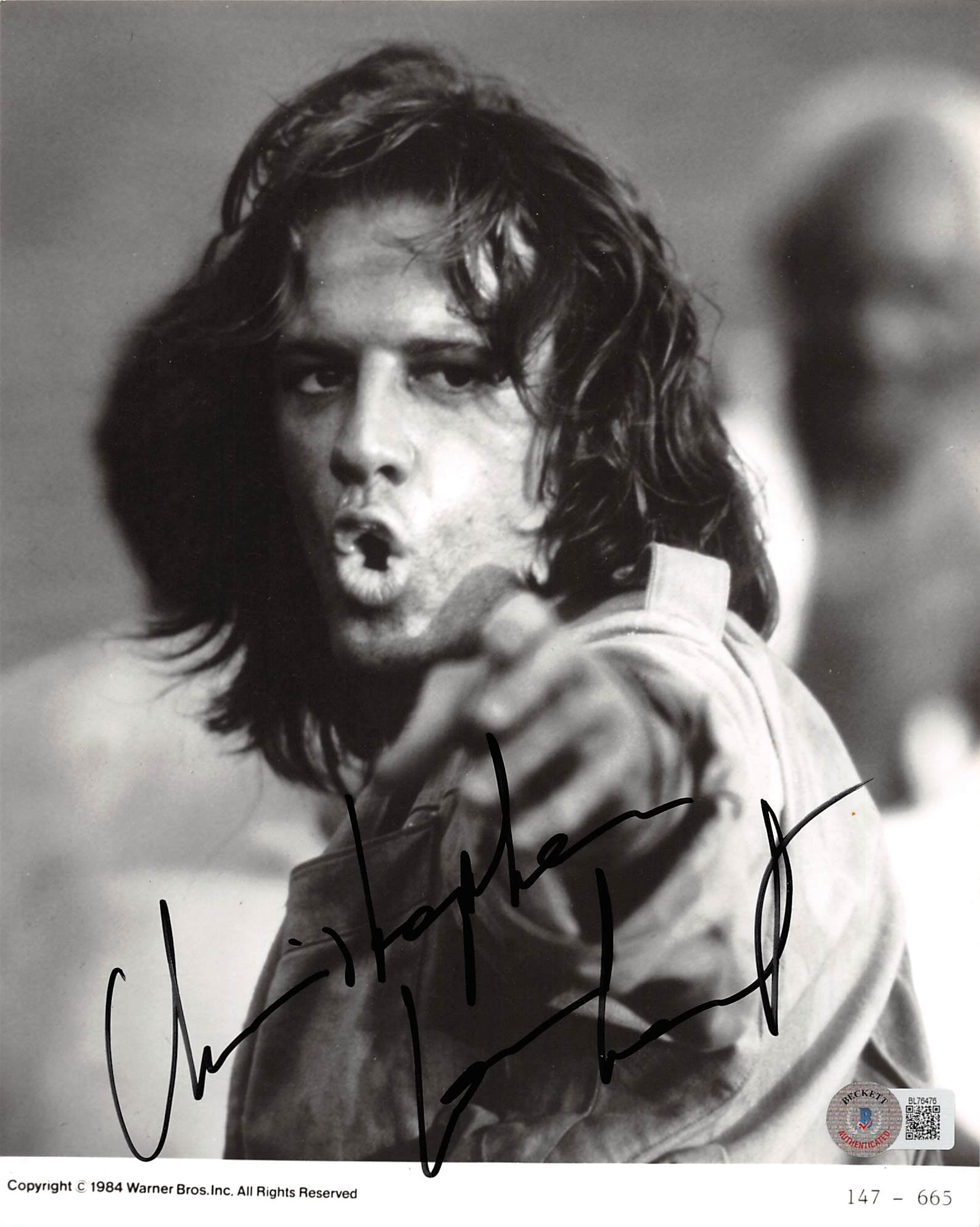 Christopher Lambert Legend of Tarzan Authentic Signed 8x10 Photo BAS #BL76476
