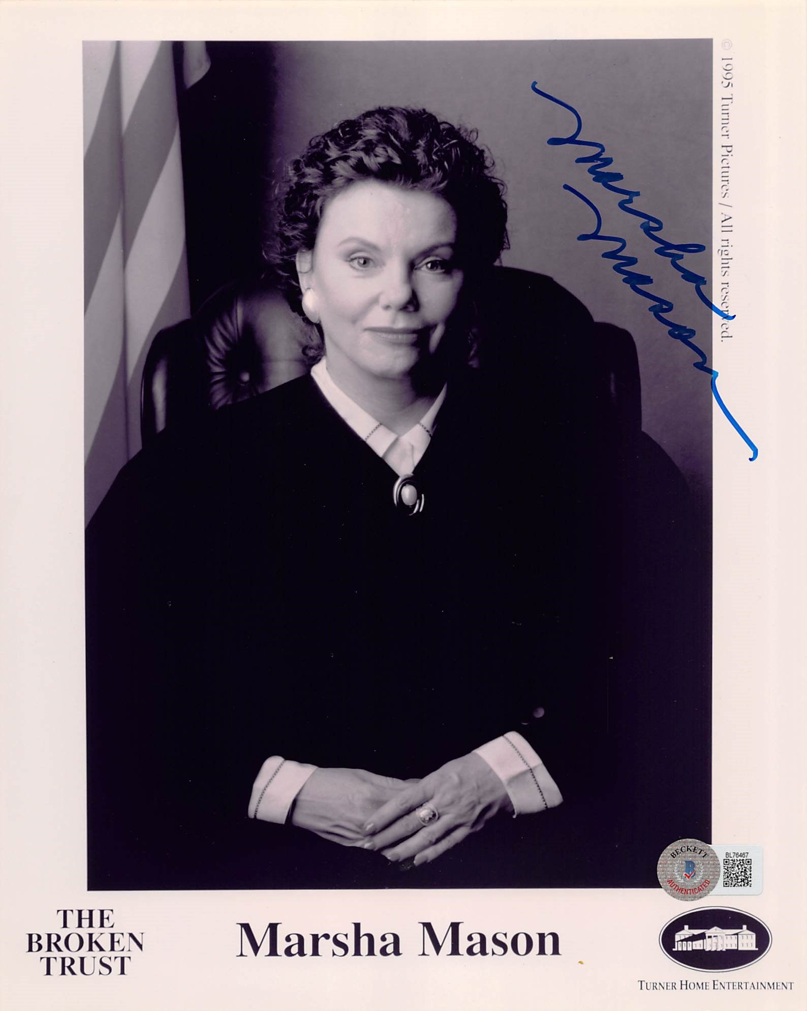 Marsha Mason Broken Trust Authentic Signed 8x10 Photo Autographed BAS #BL76467