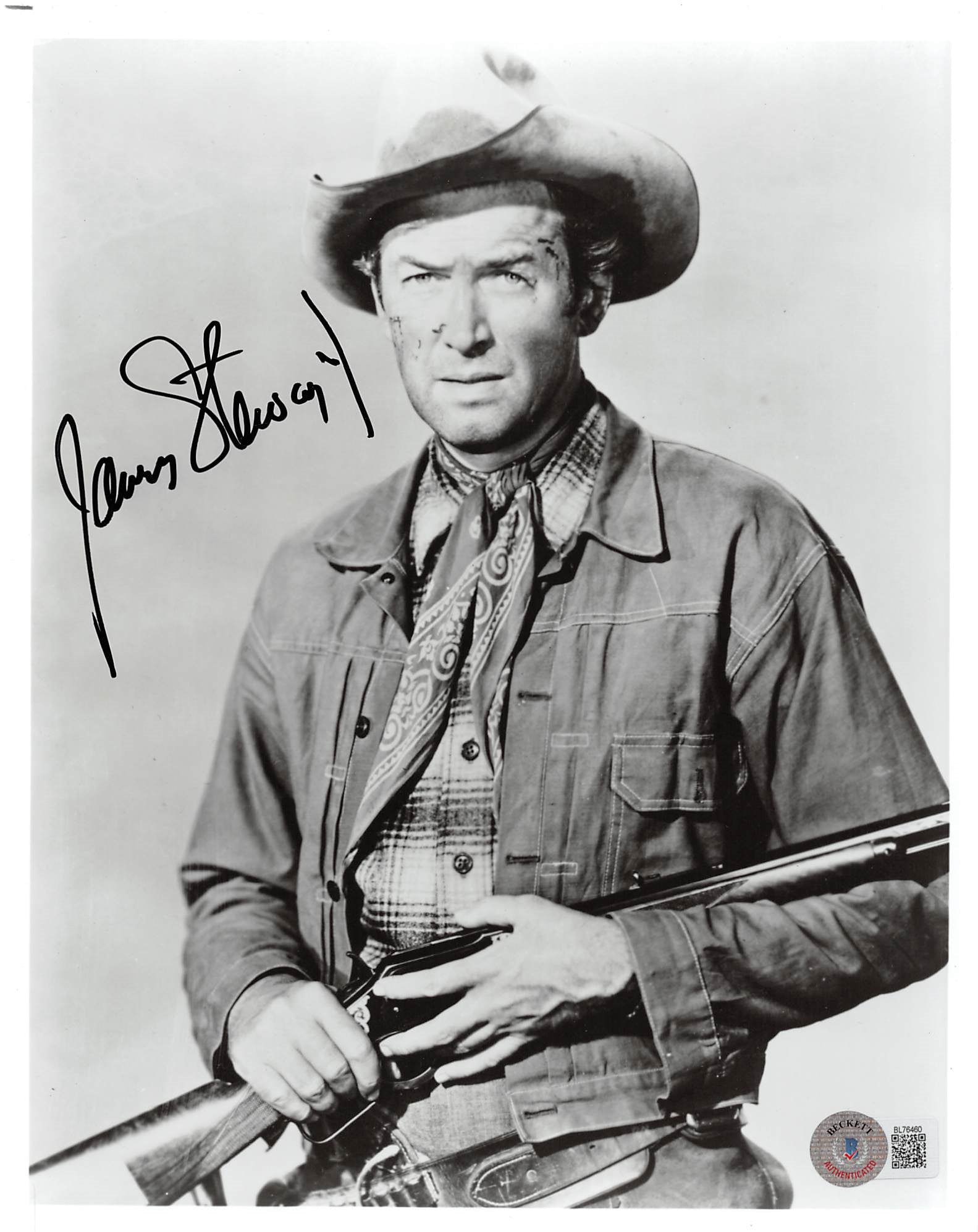 James Stewart Winchester '73 Authentic Signed 8x10 Photo BAS #BL76460