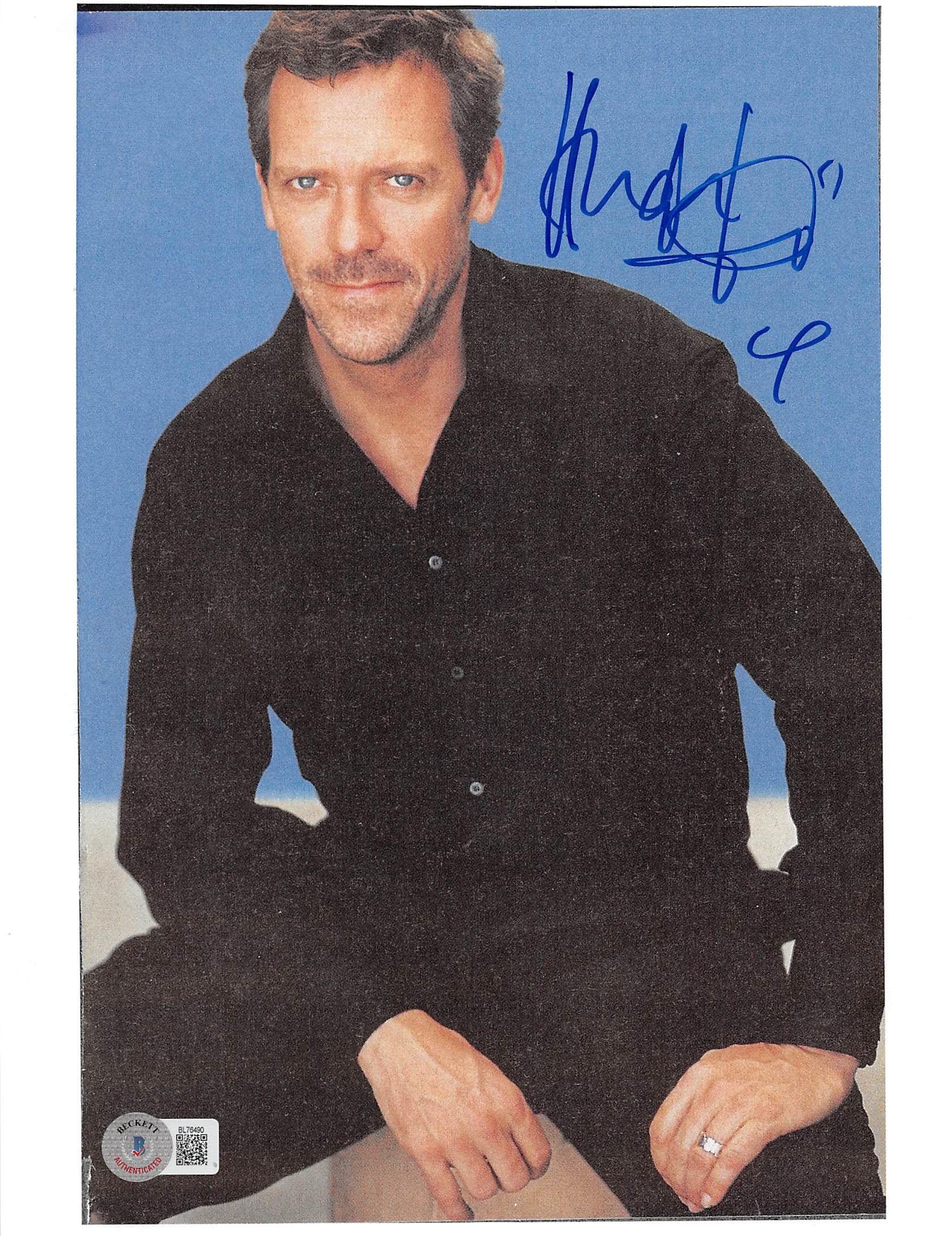 Hugh Laurie House Authentic Signed 8.5x11 Photo Autographed BAS #BL76490