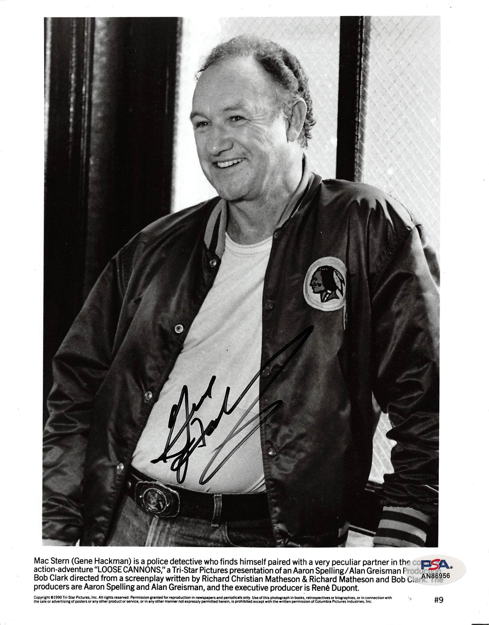 Gene Hackman Loose Cannons Authentic Signed 8x10 Promo Photo PSA/DNA #AN86956