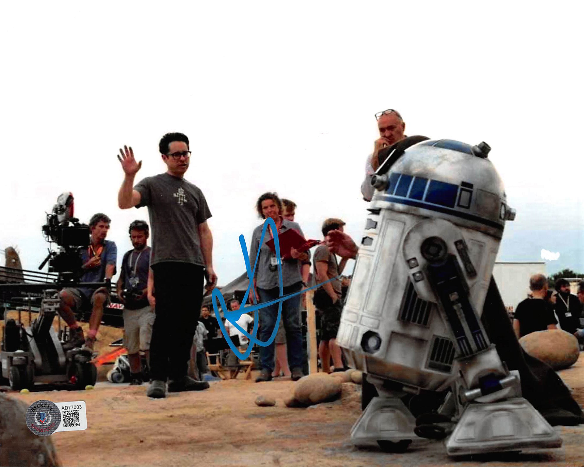 J.J. Abrams Star Wars The Force Awakens Authentic Signed 8x10 Photo BAS #AD77003