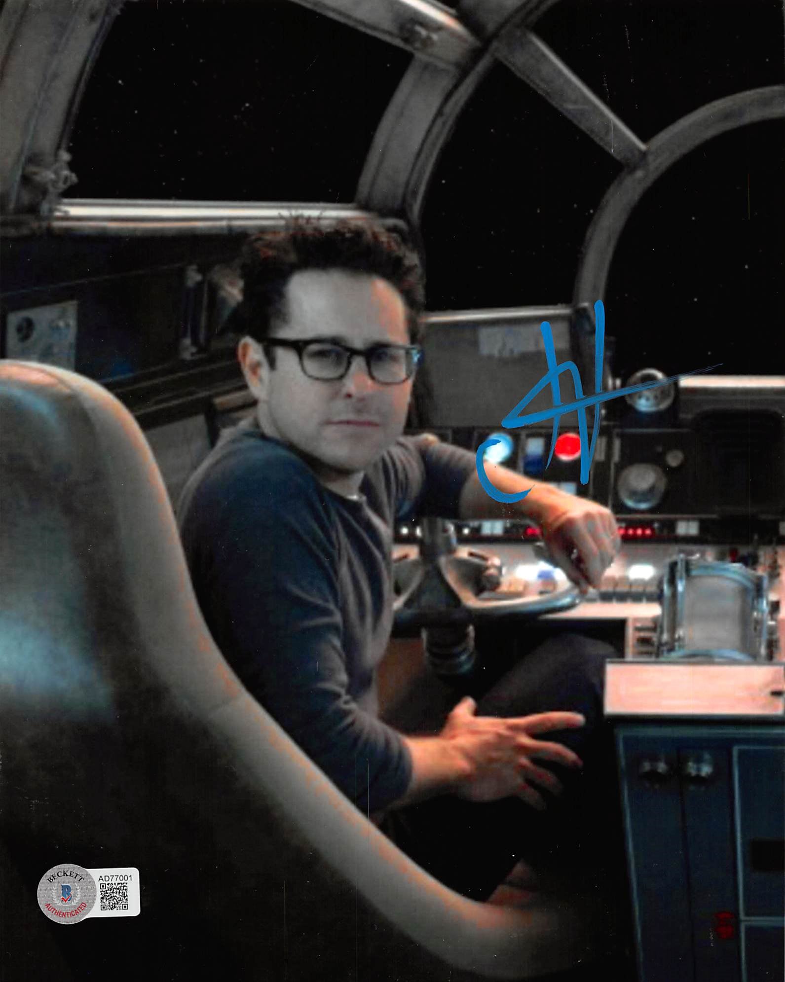 J.J. Abrams Star Wars The Force Awakens Authentic Signed 8x10 Photo BAS #AD77001