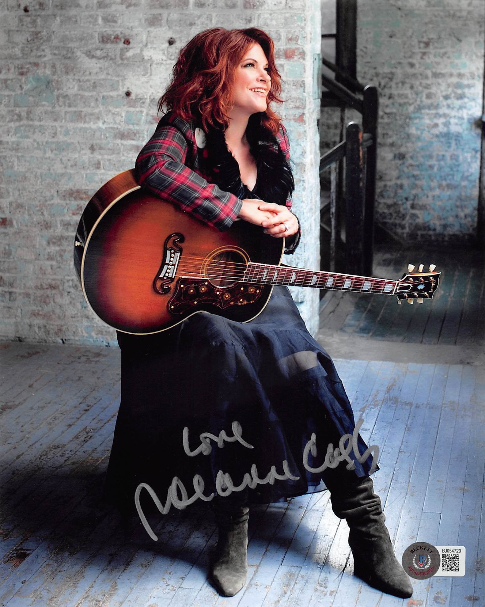 Rosanne Cash Singer Love Authentic Signed 8x10 Photo Autographed BAS #BJ054720