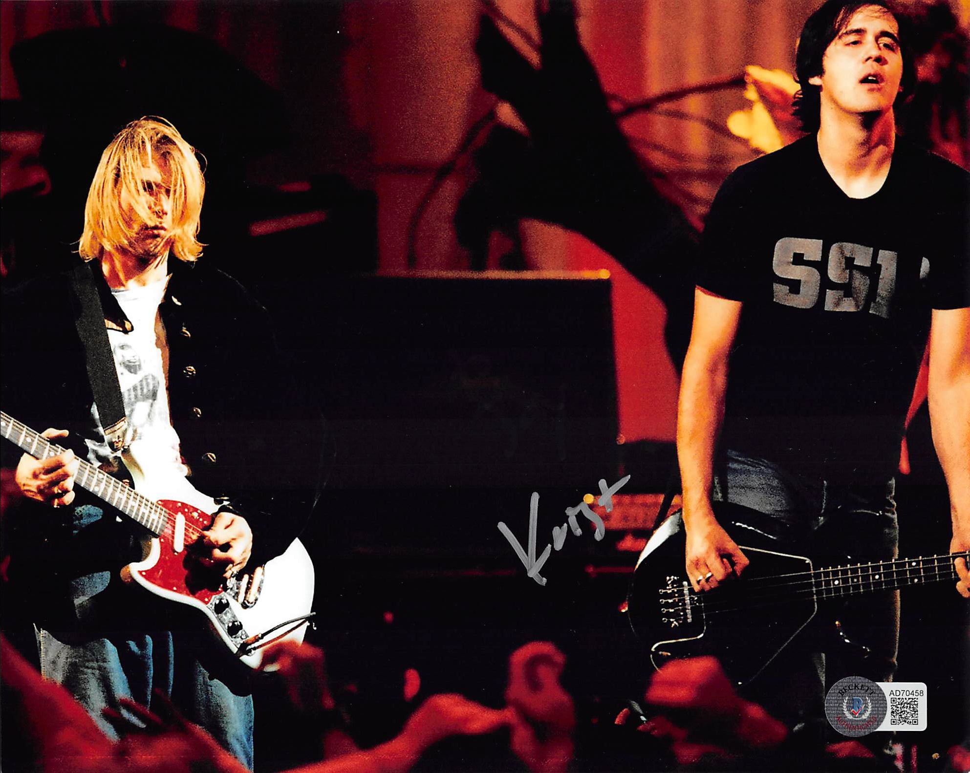Krist Novoselic Nirvana Authentic Signed 8x10 Photo Autographed BAS #AD70458