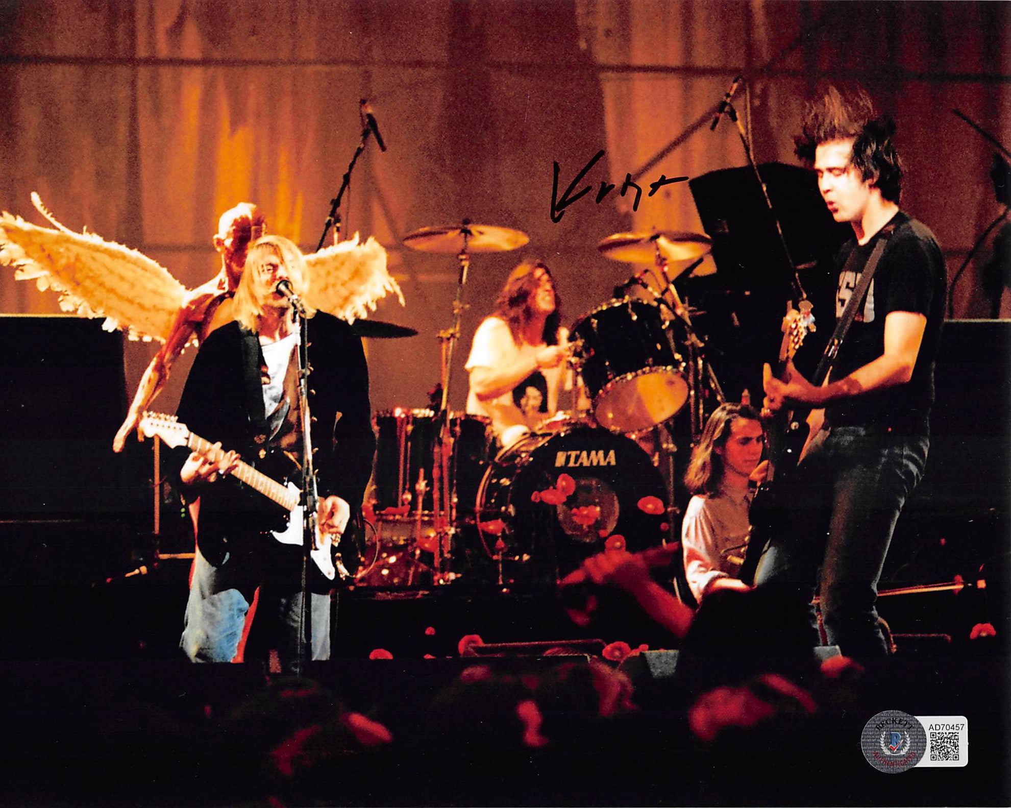 Krist Novoselic Nirvana Authentic Signed 8x10 Photo Autographed BAS #AD70457