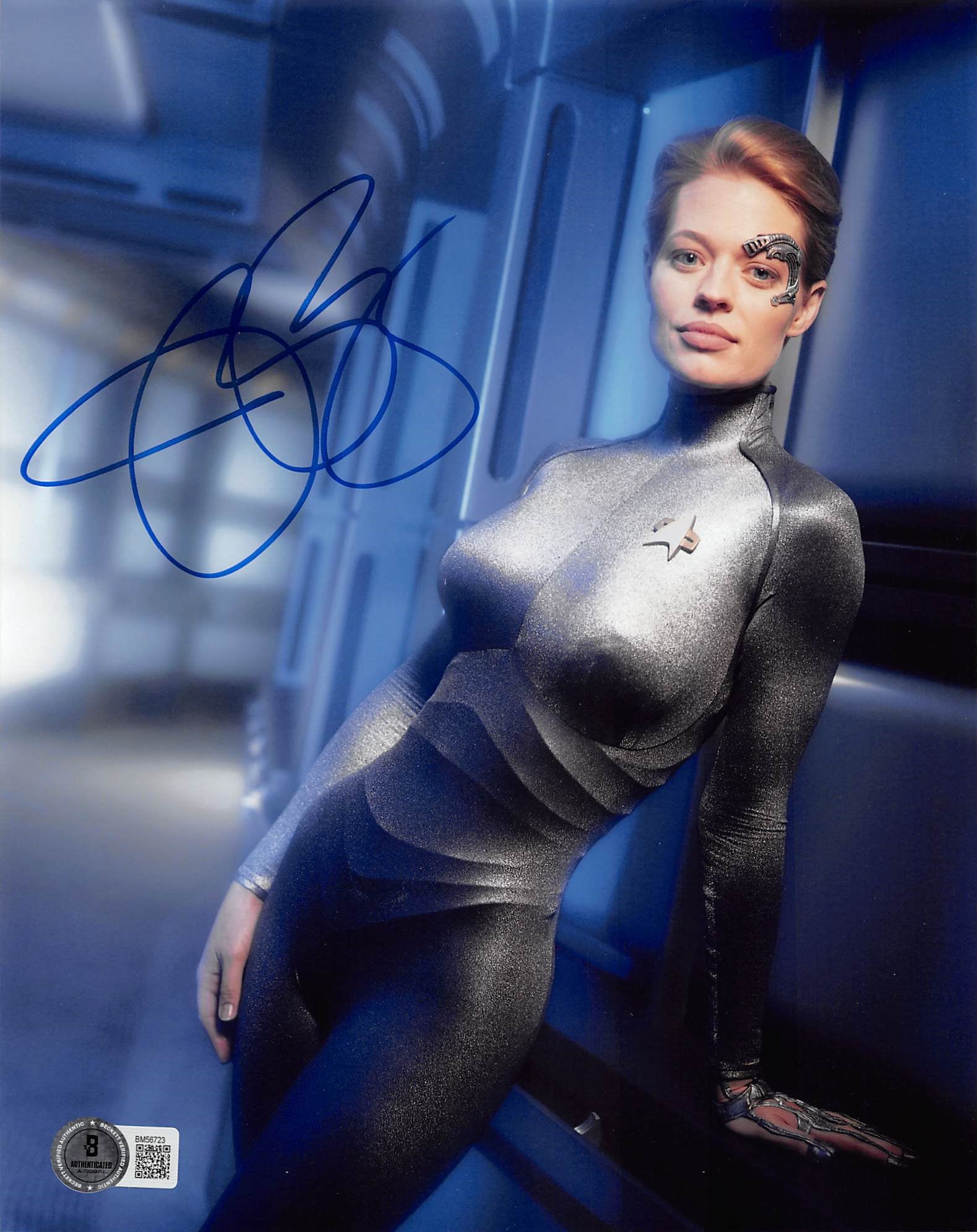 Jeri Ryan Star Trek Authentic Signed 8x10 Photo Autographed BAS #BM56723
