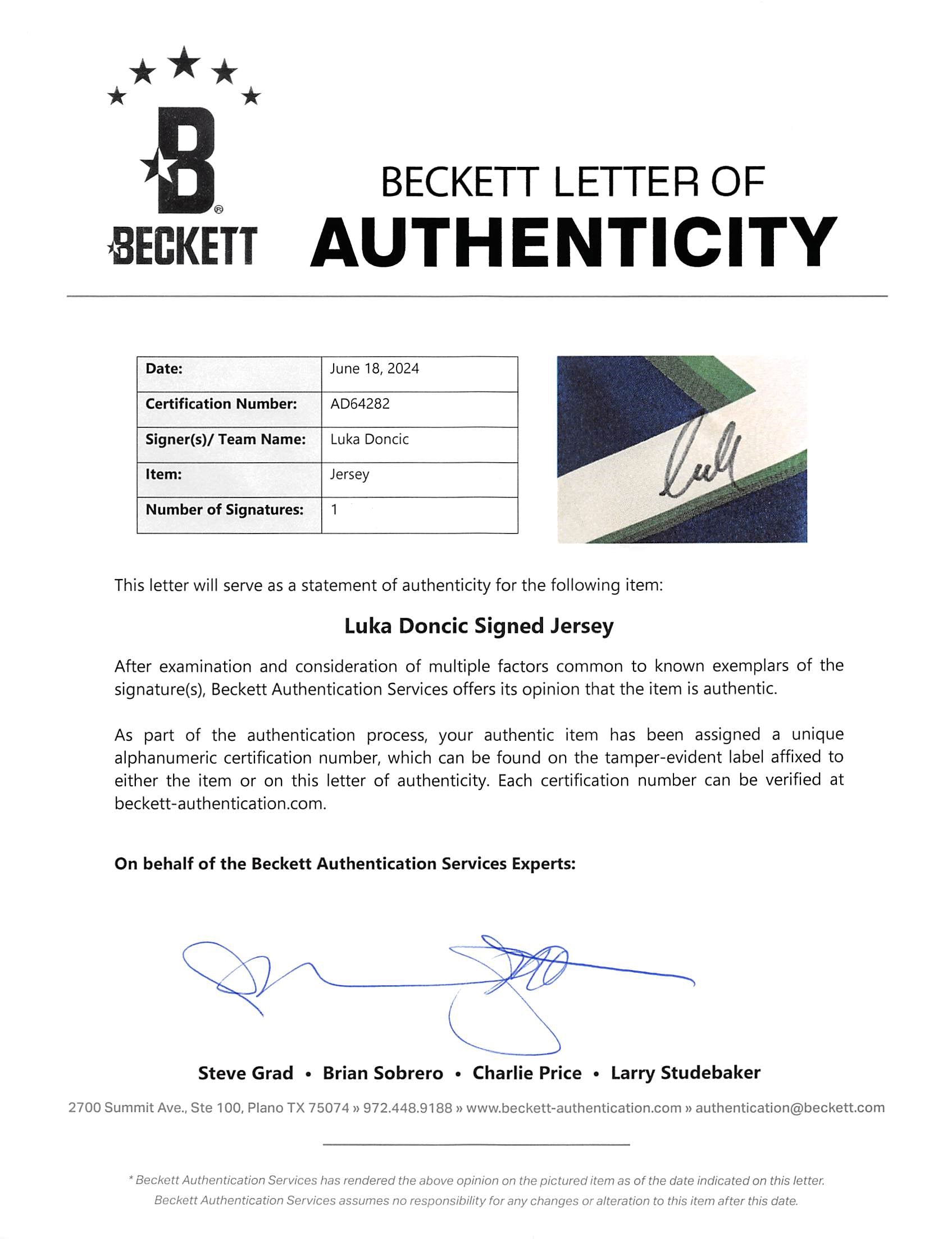 Mavericks Luka Doncic Authentic Signed Blue Nike Framed Jersey BAS #AD64282