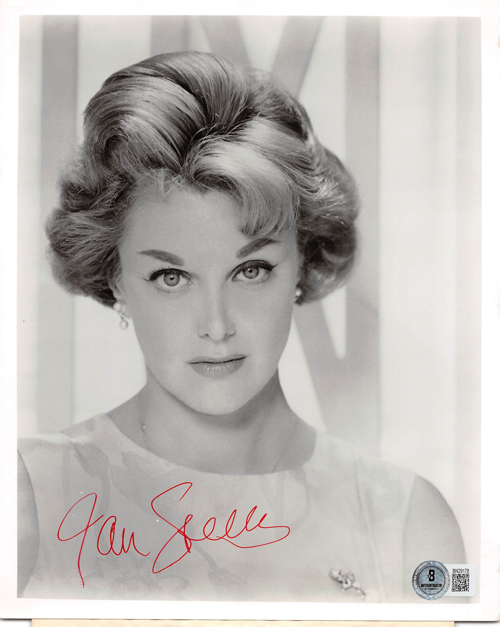 Jan Sterling Once for the Asking Authentic Signed 8x10 Photo BAS #BN29178