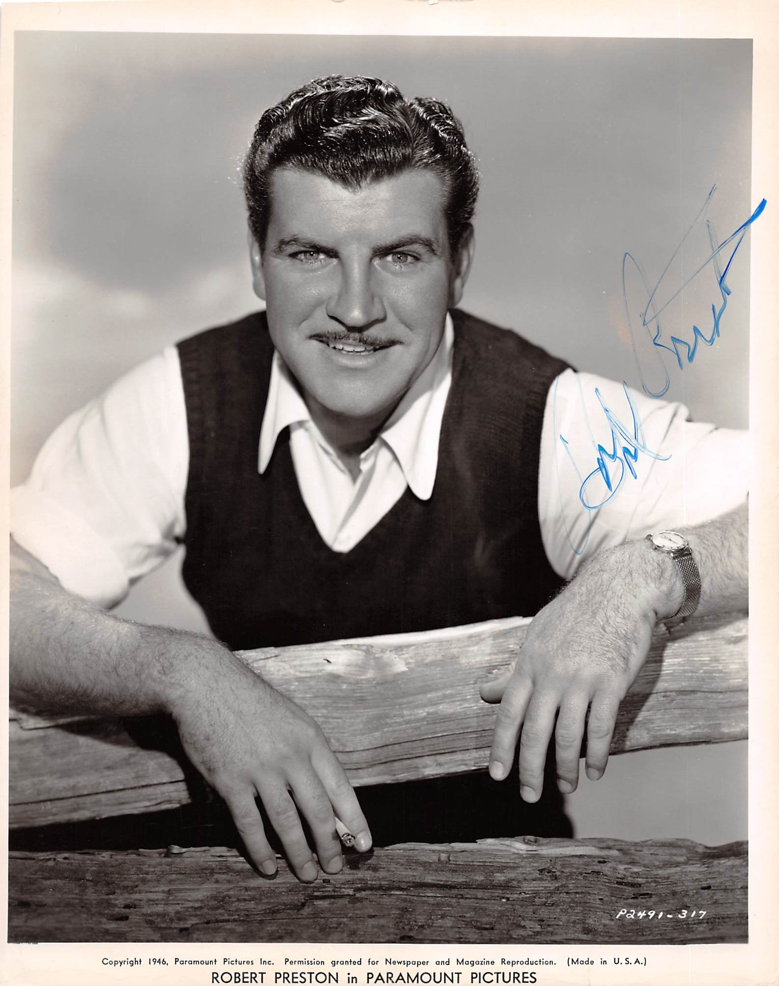 Robert Preston Actor Authentic Signed 8x10 Photo Autographed BAS #BN29218