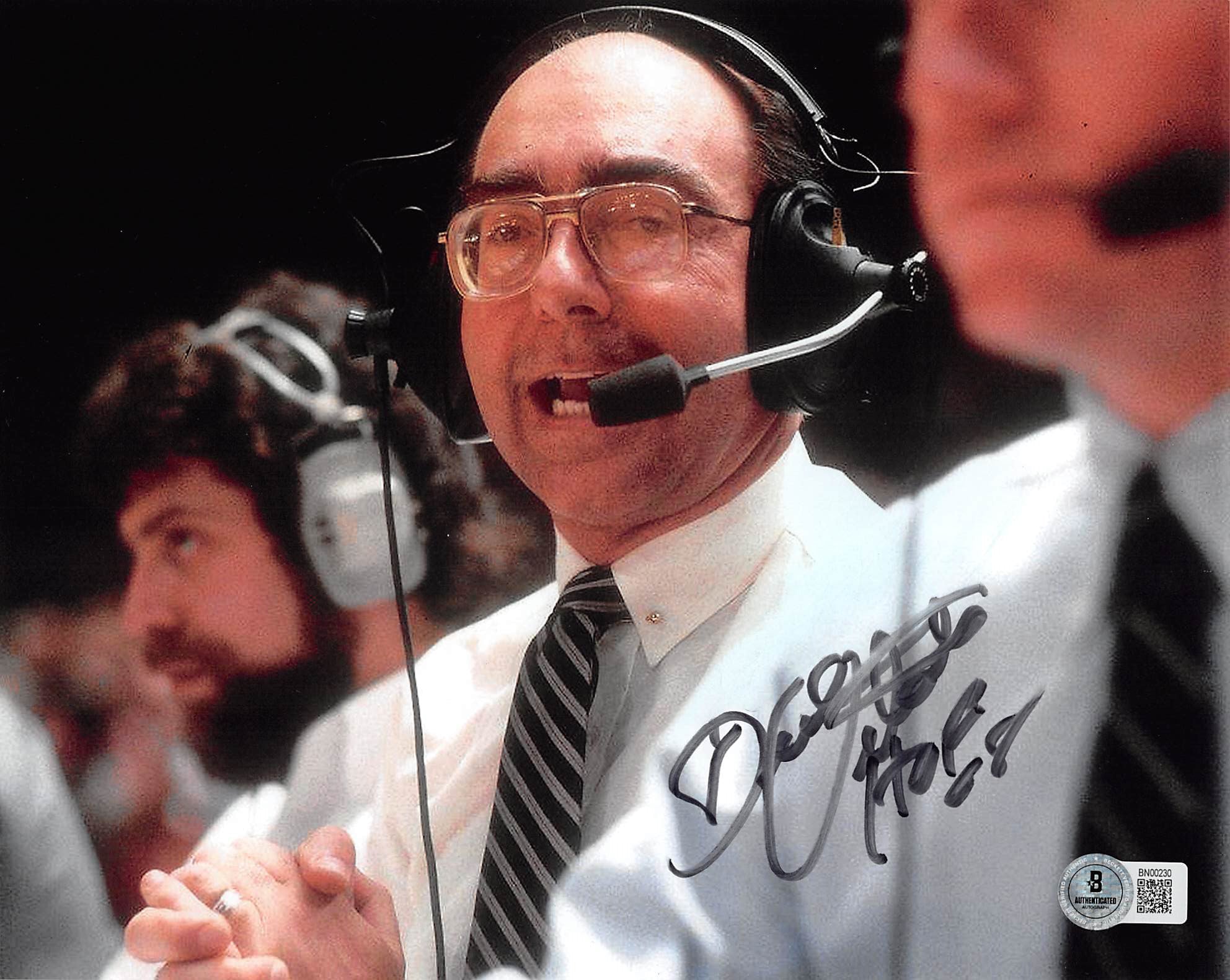 Dick Vitale "HOF" Authentic Signed 8x10 Horizontal Photo Autographed BAS 1