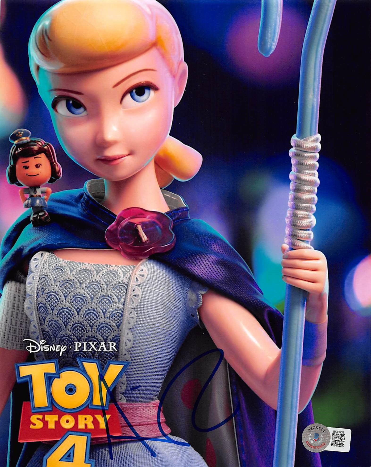 Annie Potts Toy Story 4 Authentic Signed 8x10 Vertical Photo Autographed BAS 1