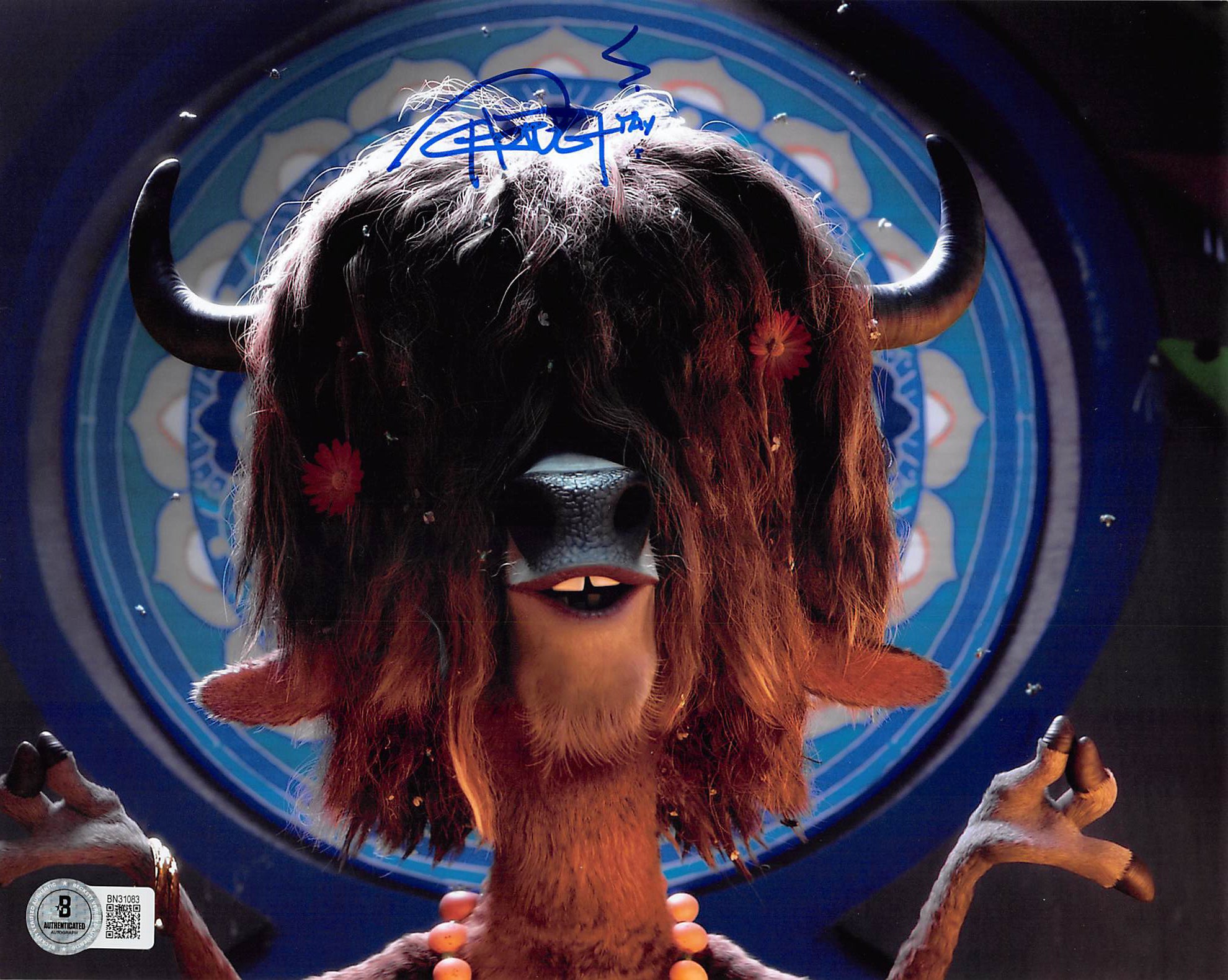 Tommy Chong Zootopia Authentic Signed 8x10 Horizontal Photo w/ Blue Sig BAS 9