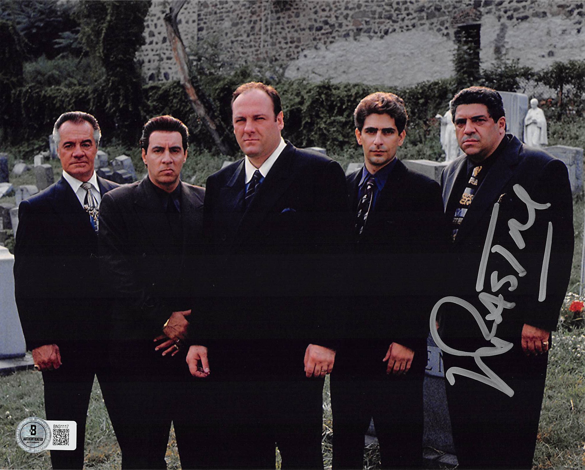 Vincent Pastore The Sopranos Authentic Signed 8x10 Horizontal Photo BAS 6