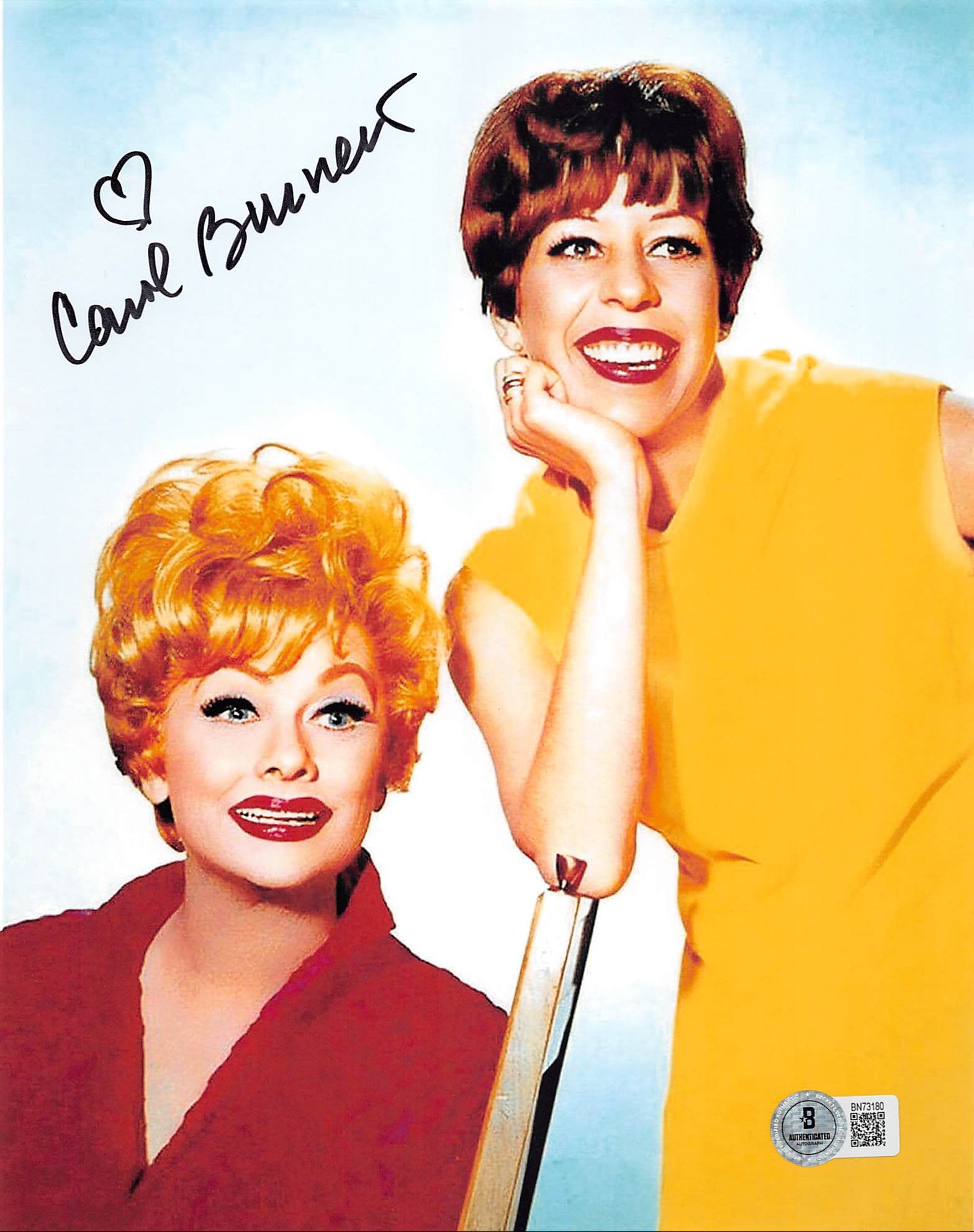Carol Burnett Authentic Signed 8x10 Vertical Photo Autographed BAS 8