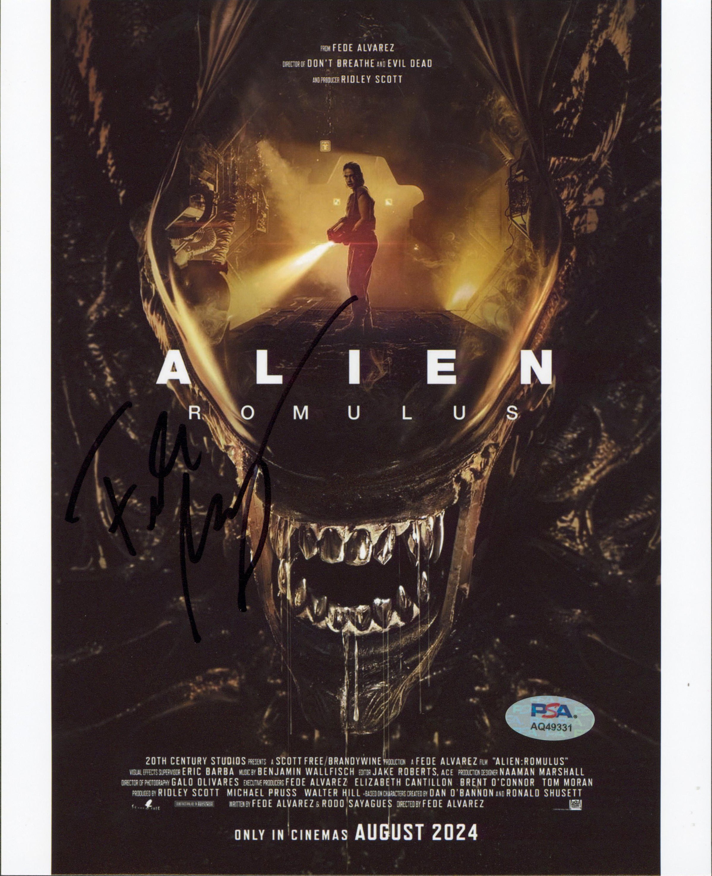 Fede Alvarez Alien: Romulus Authentic Signed 8x10 Photo PSA/DNA #AQ49331