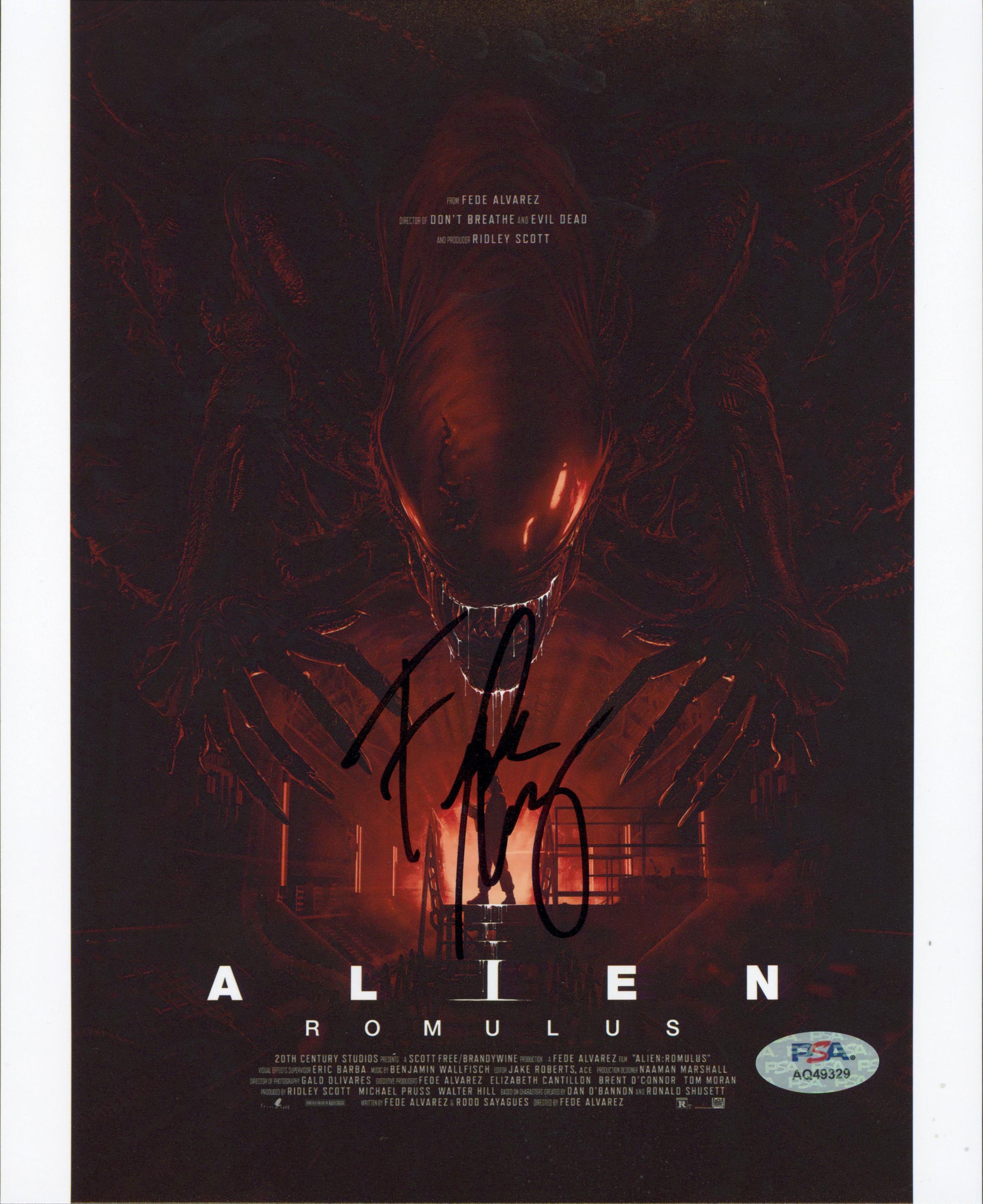 Fede Alvarez Alien: Romulus Authentic Signed 8x10 Photo PSA/DNA #AQ49329