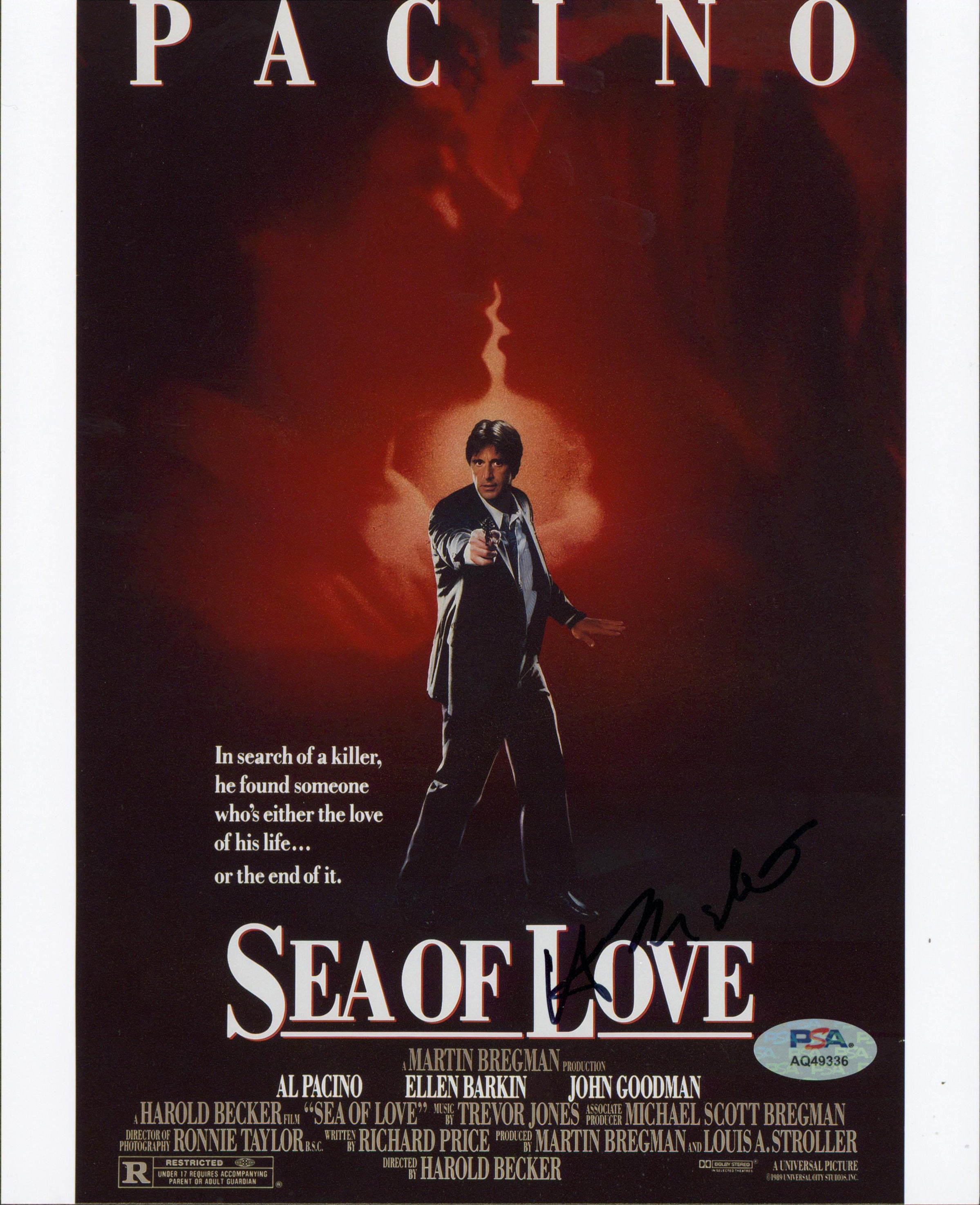 Harold Becker Sea of Love Authentic Signed 8x10 Vertical Photo PSA/DNA #AQ49336