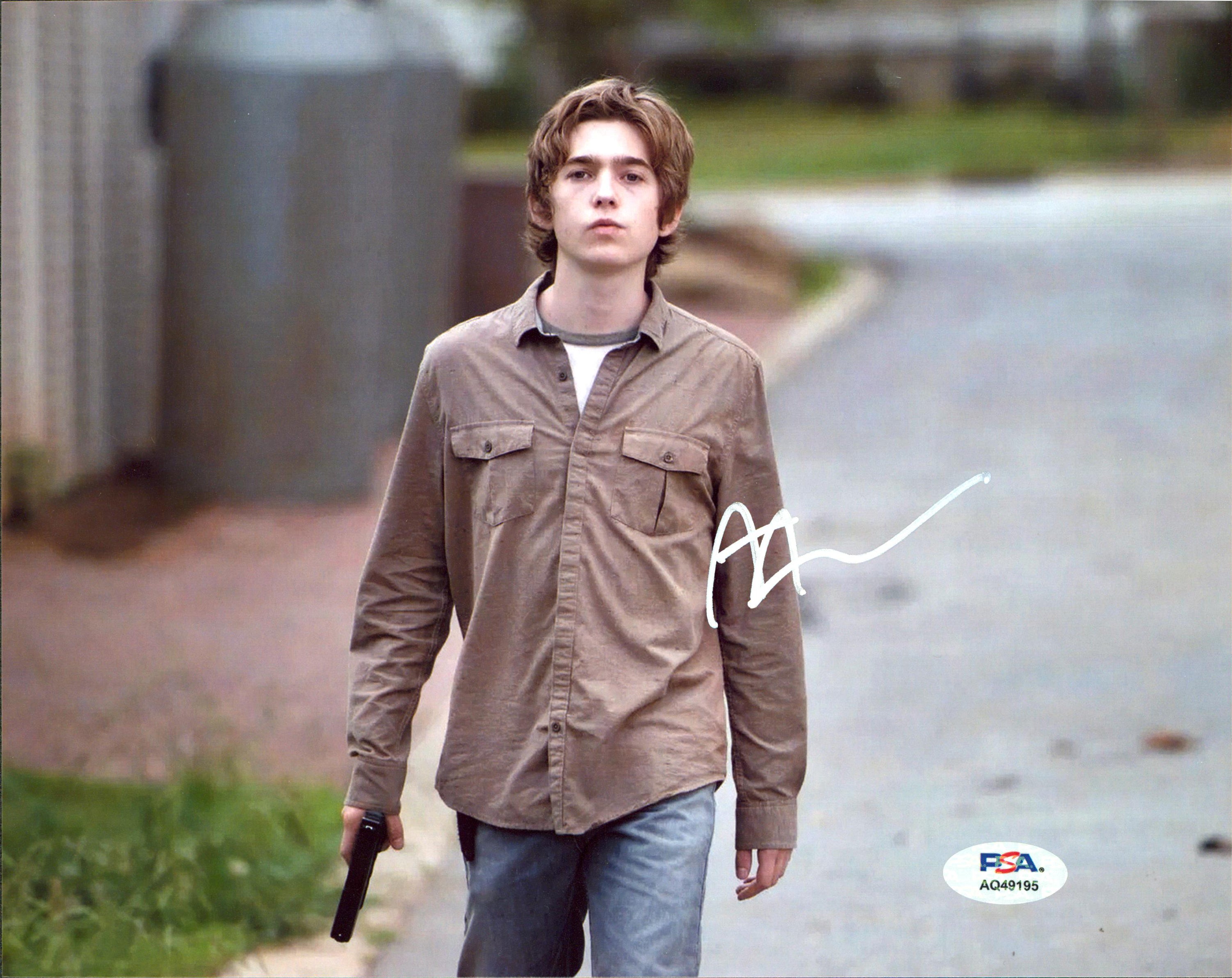 Austin Abrams The Walking Dead Authentic Signed 8x10 Photo PSA/DNA #AQ49195